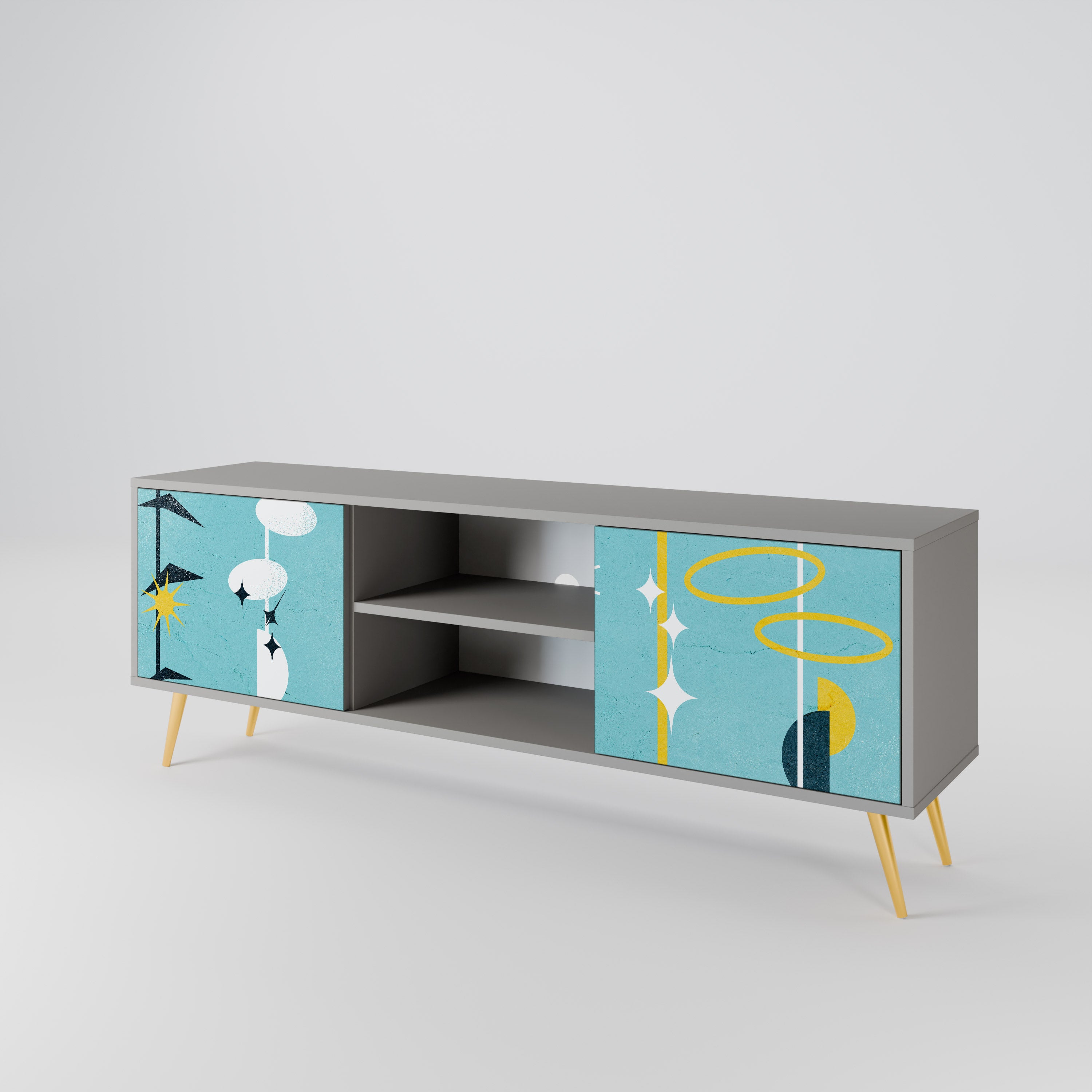 PATHS TO HAPPINESS 2-Door TV Cabinet