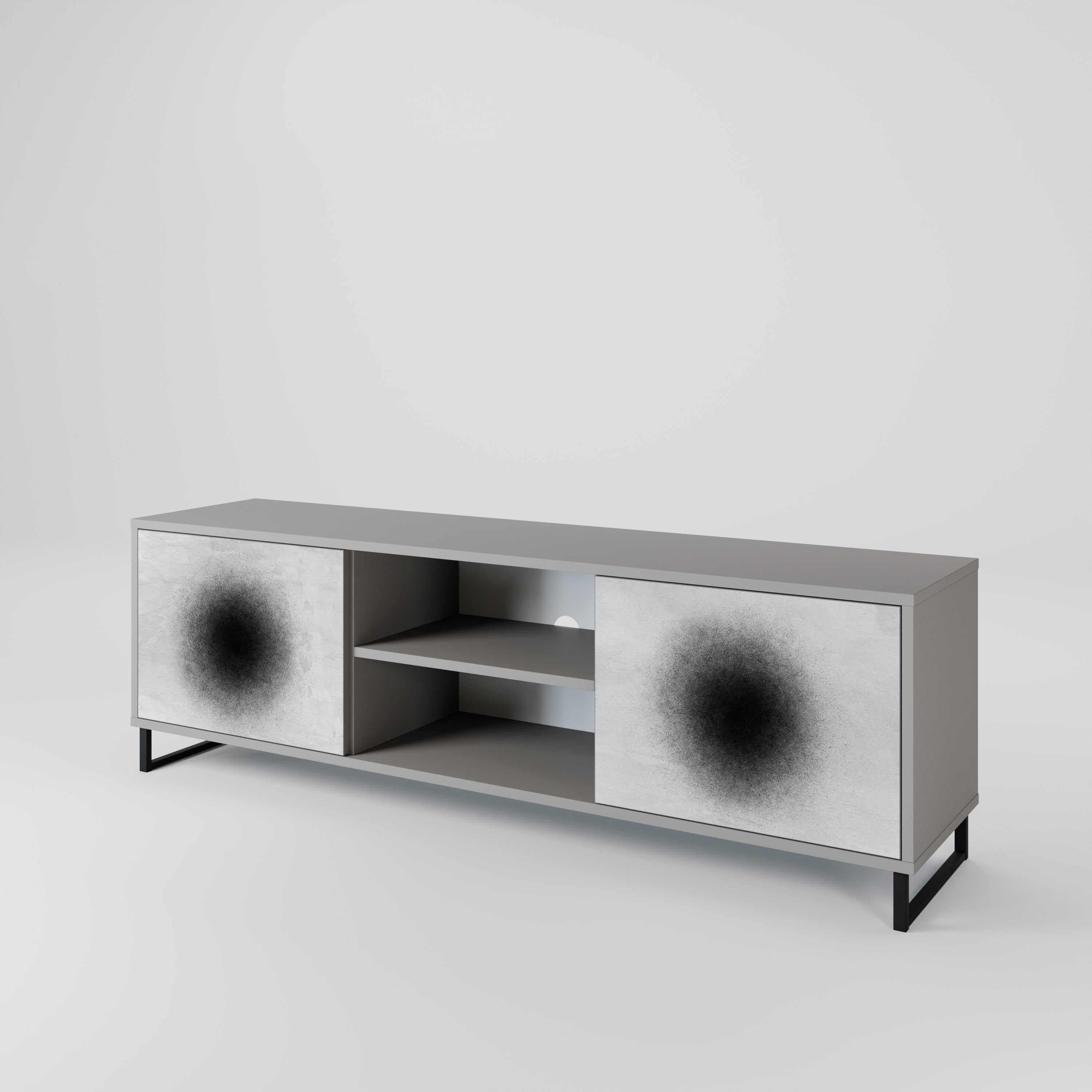 BLACK HOLE 2-Door TV Cabinet