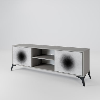 BLACK HOLE Dvoudveřový TV stolek