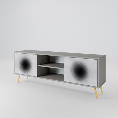 BLACK HOLE Dvoudveřový TV stolek