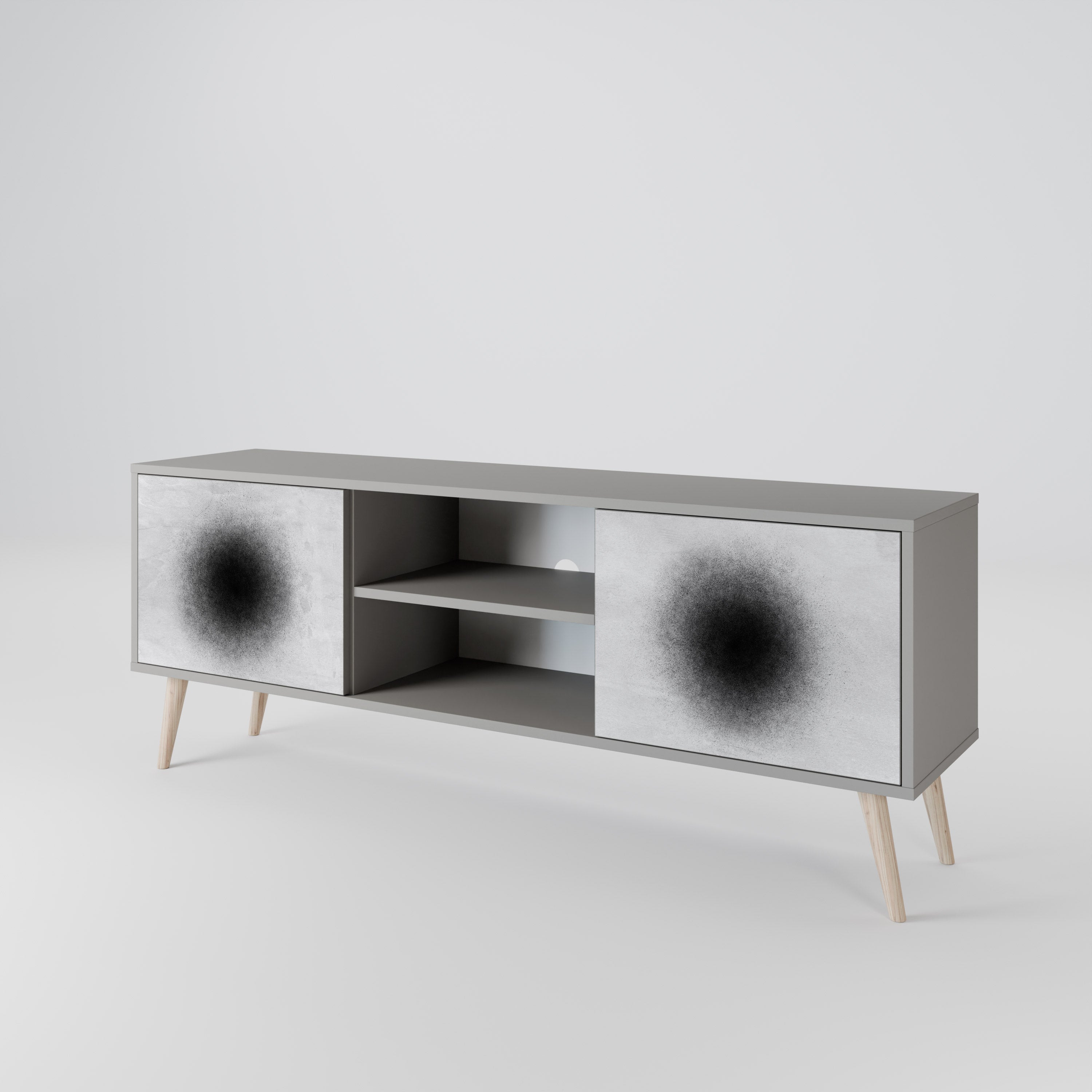 BLACK HOLE 2-Door TV Cabinet