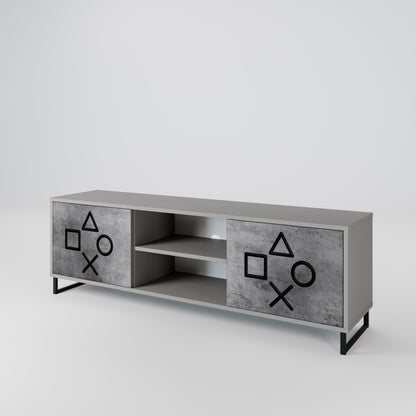GAMER CHOICE Dvoudveřový TV stolek
