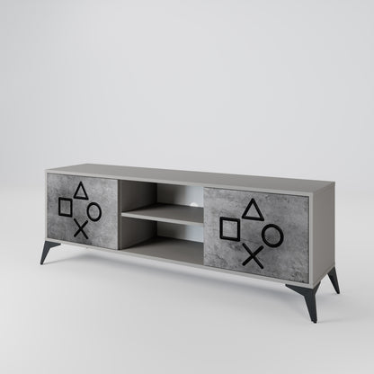 GAMER CHOICE Dvoudveřový TV stolek