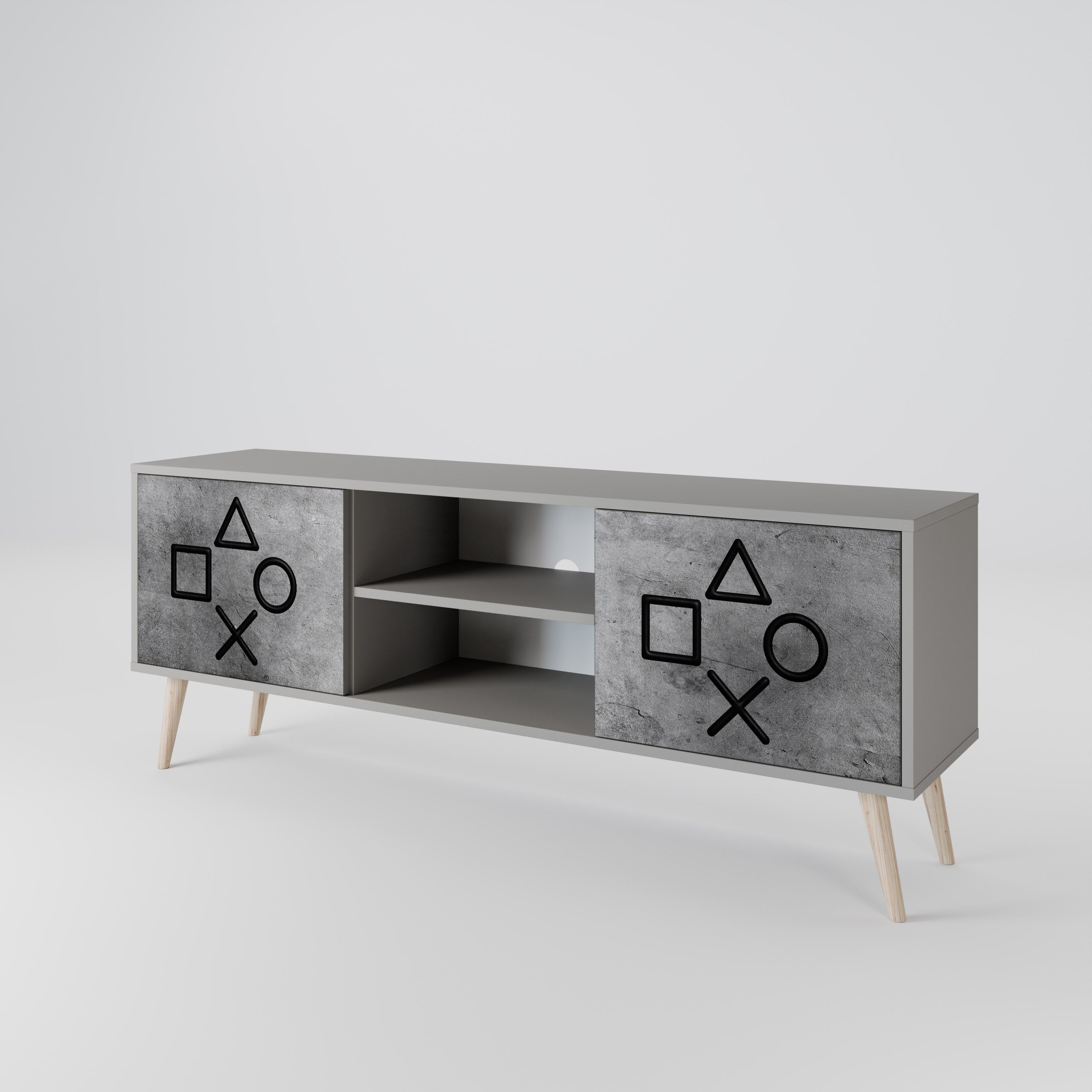 GAMER CHOICE 2-Door TV Cabinet