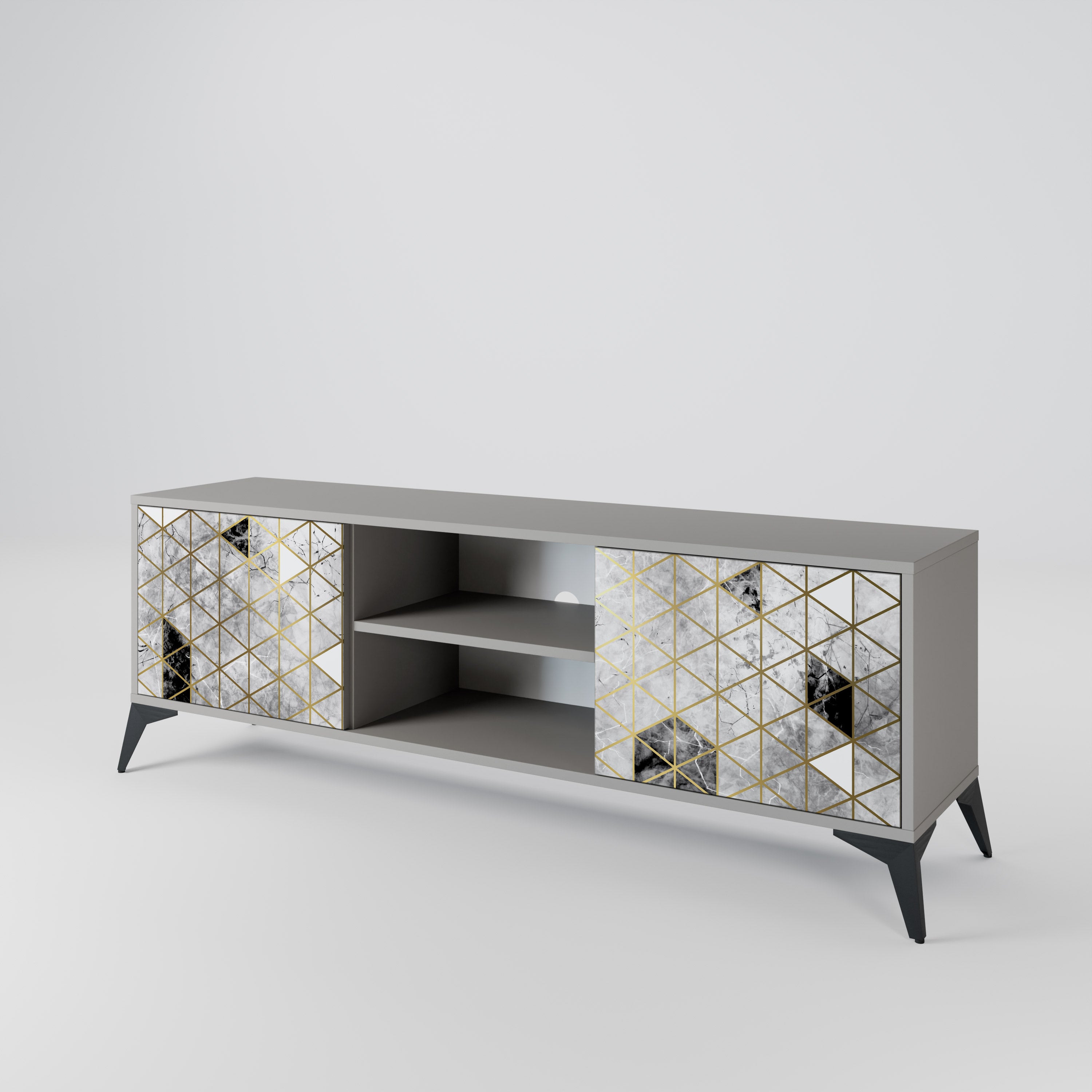 ASHEN ARIA 2-Door TV Cabinet