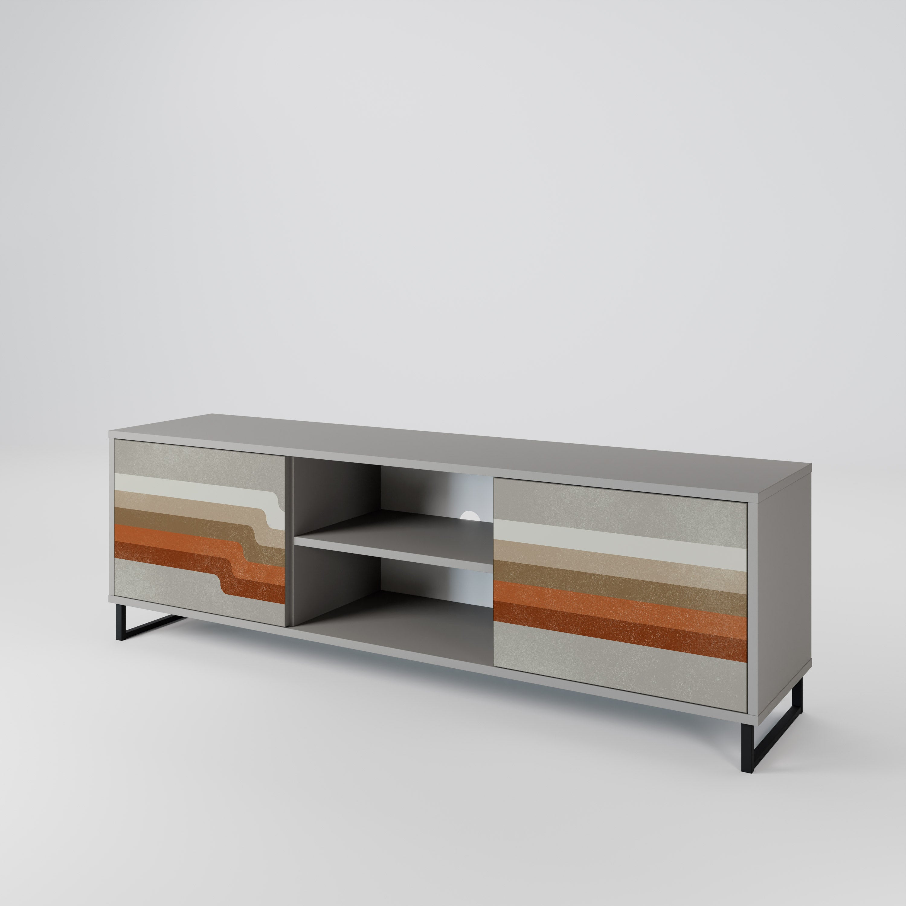 PECULIAR TRAIL 2-Door TV Cabinet