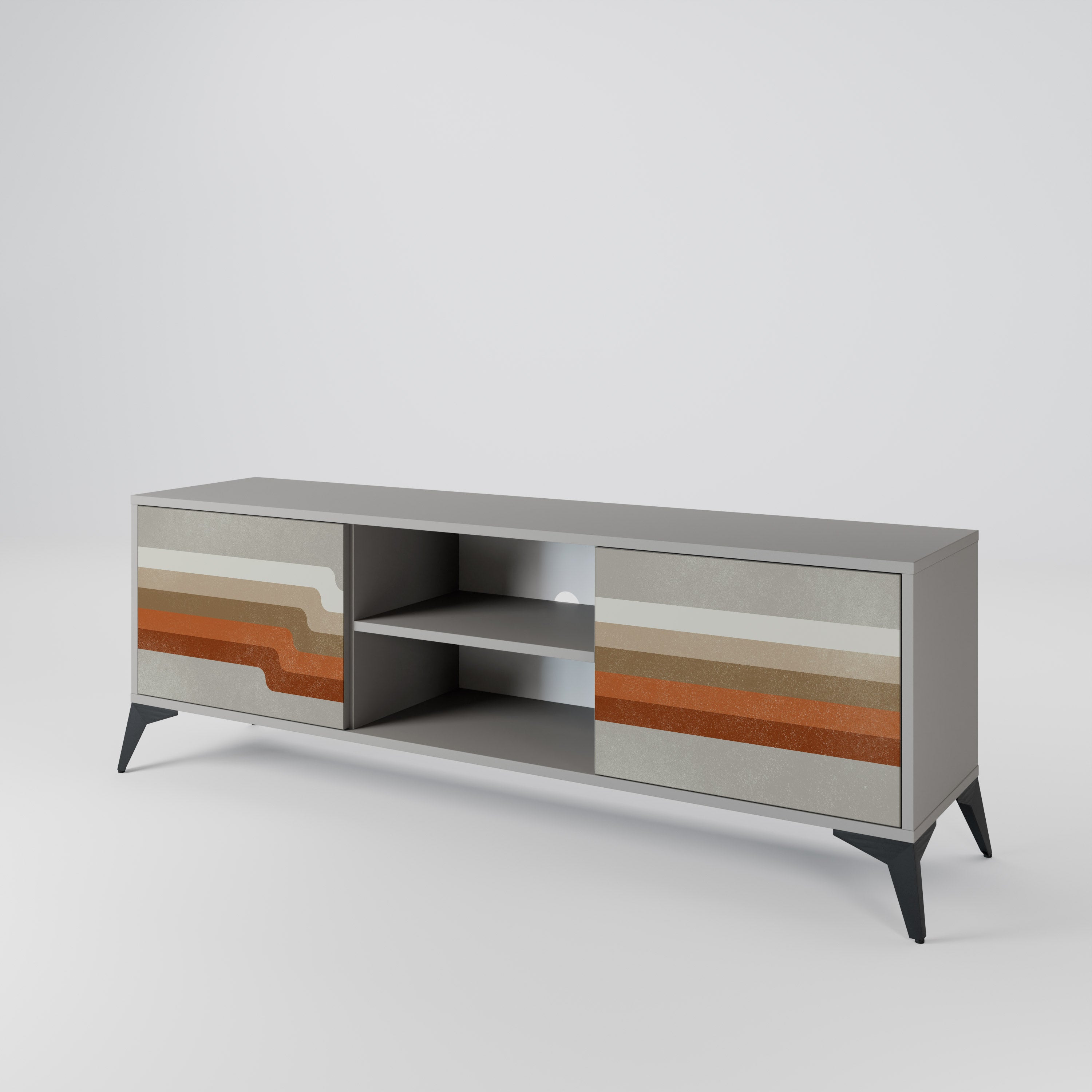 PECULIAR TRAIL 2-Door TV Cabinet