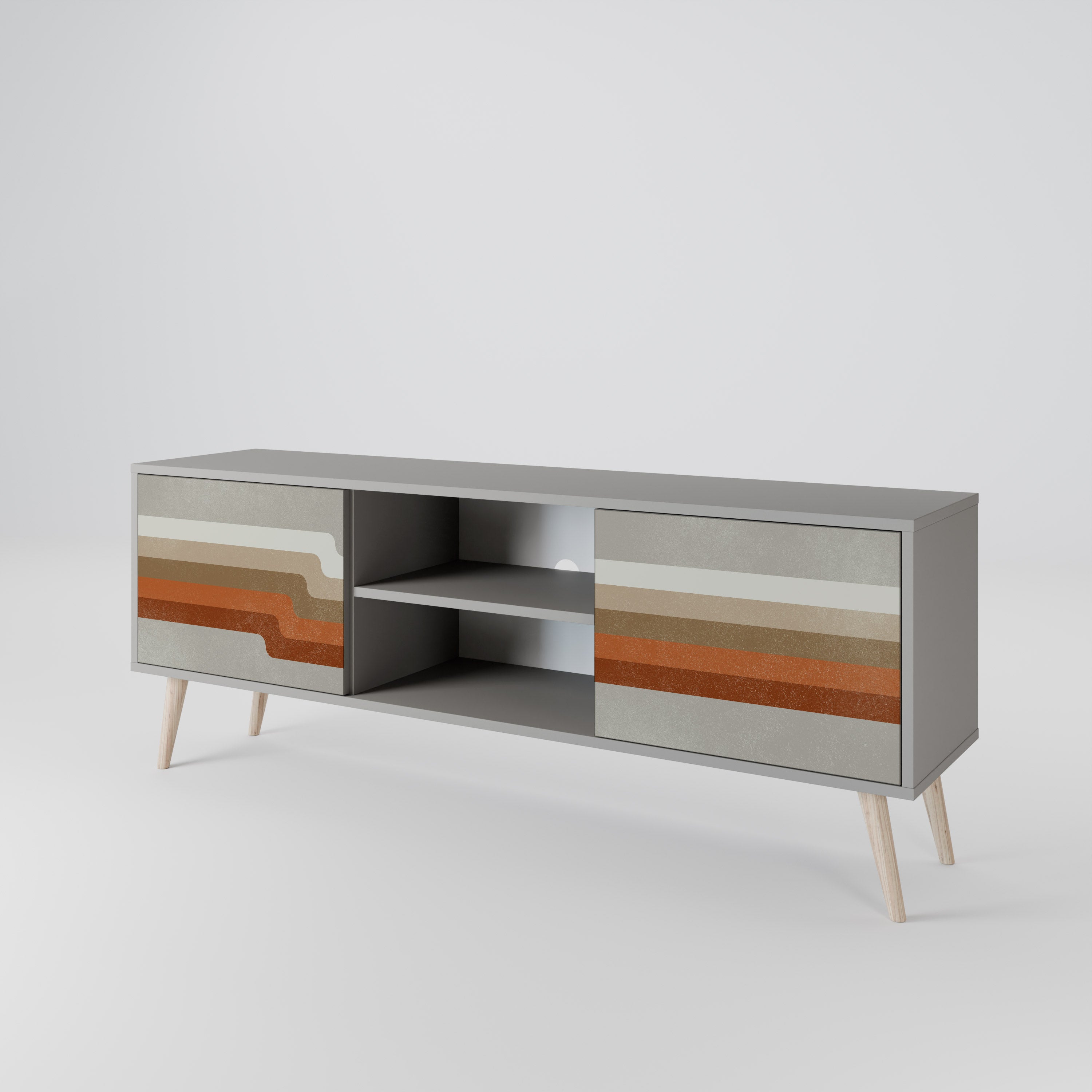 PECULIAR TRAIL 2-Door TV Cabinet