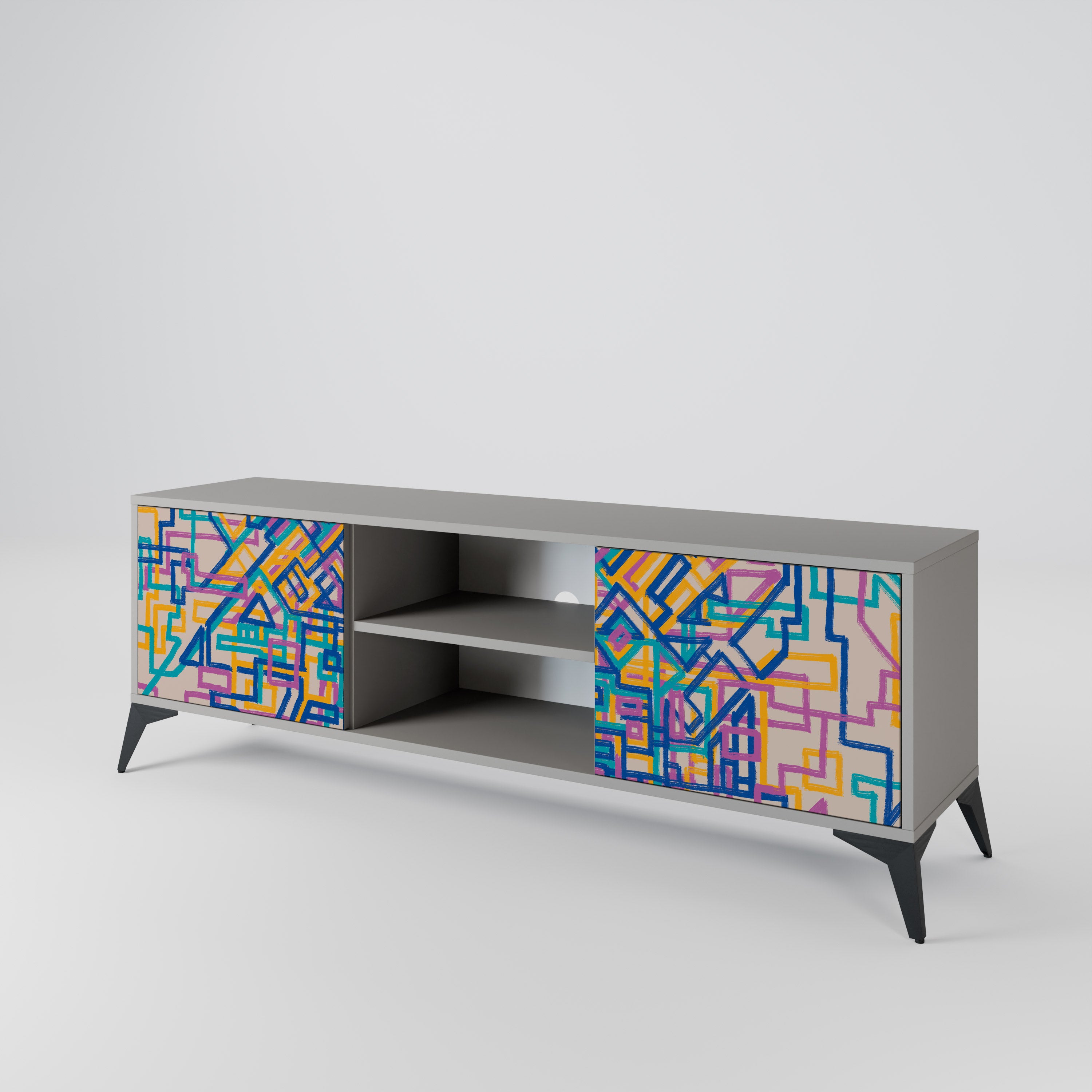 MEMORIES MAP 2-Door TV Cabinet