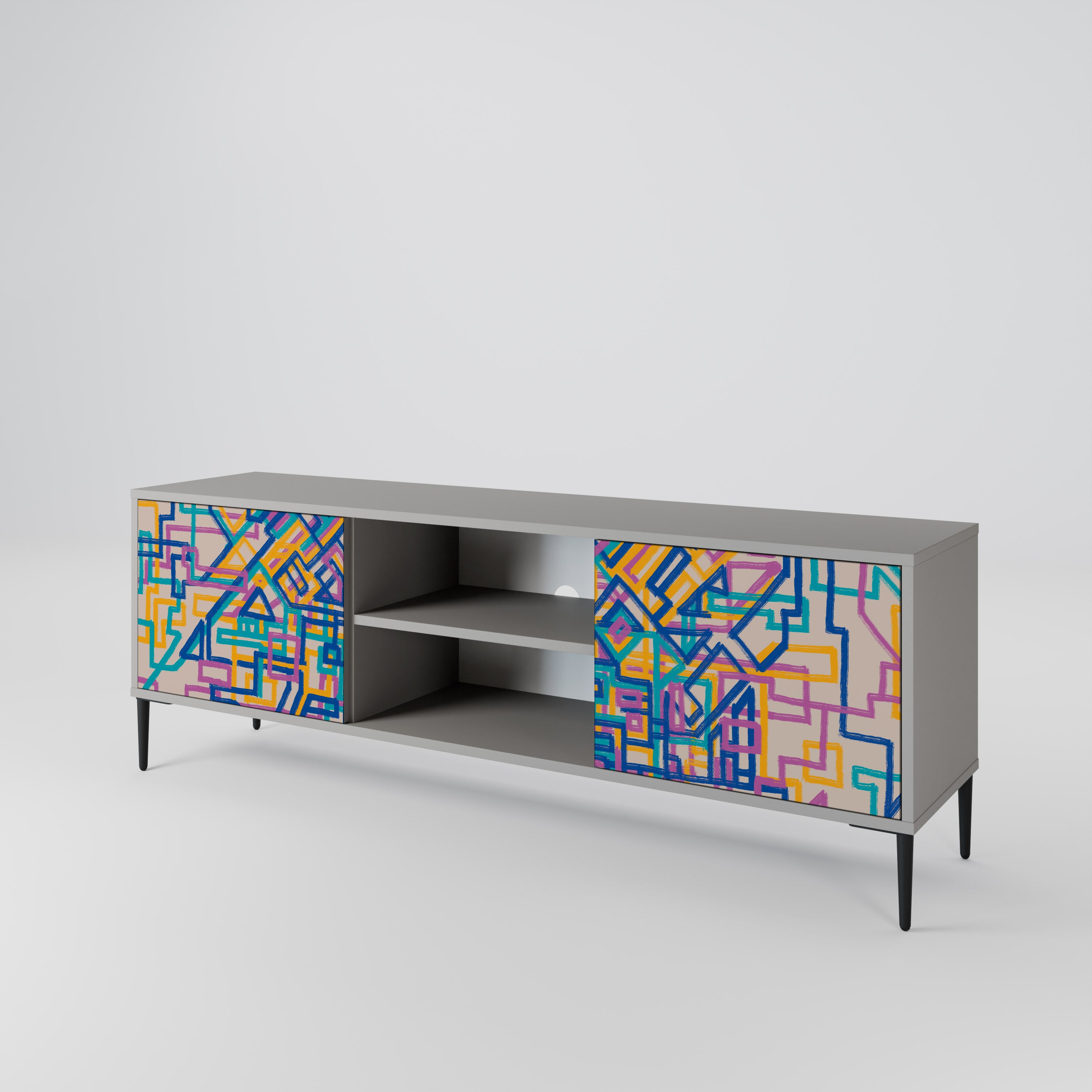 MEMORIES MAP 2-Door TV Cabinet