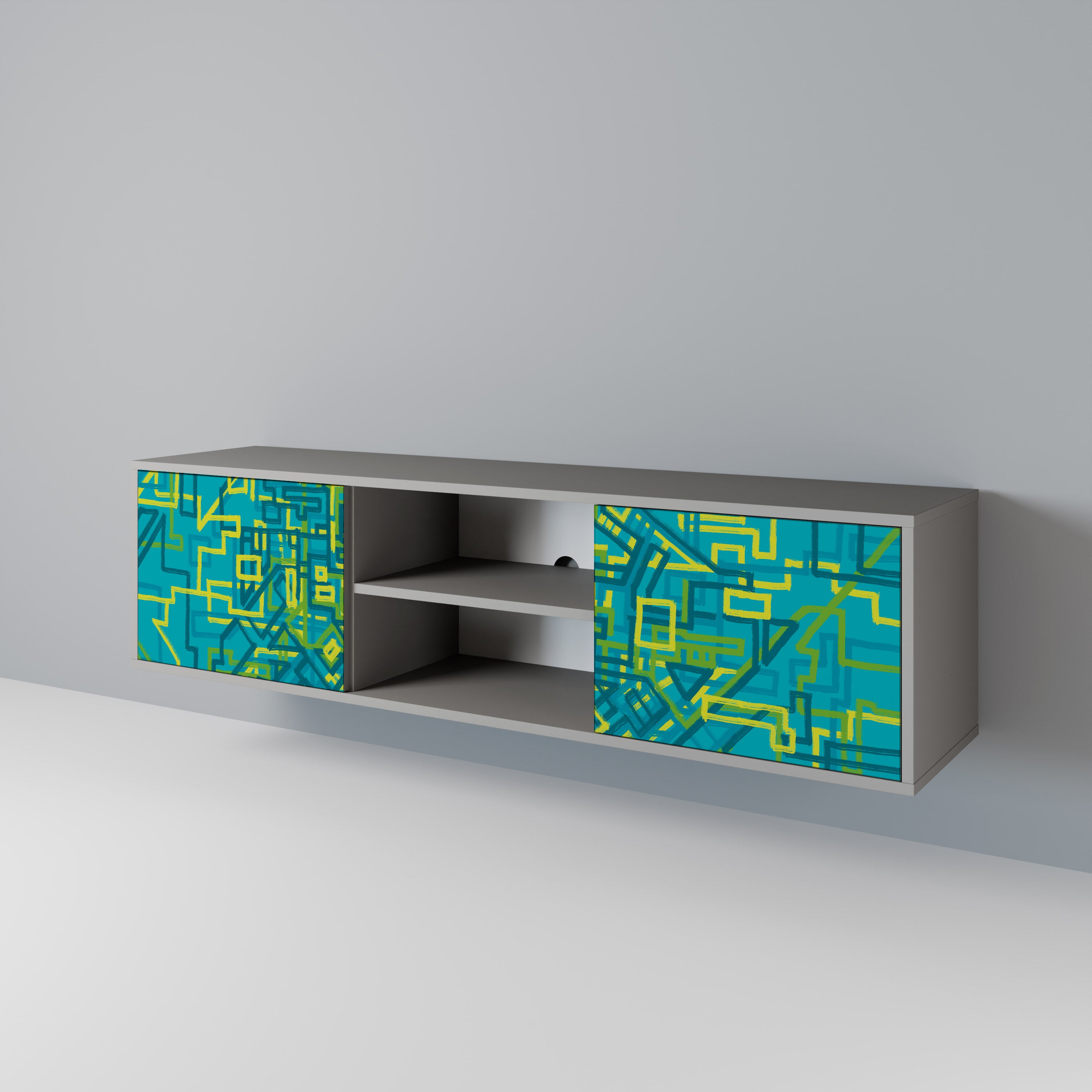 NOSTALGIC MEMORIES 2-Door TV Cabinet