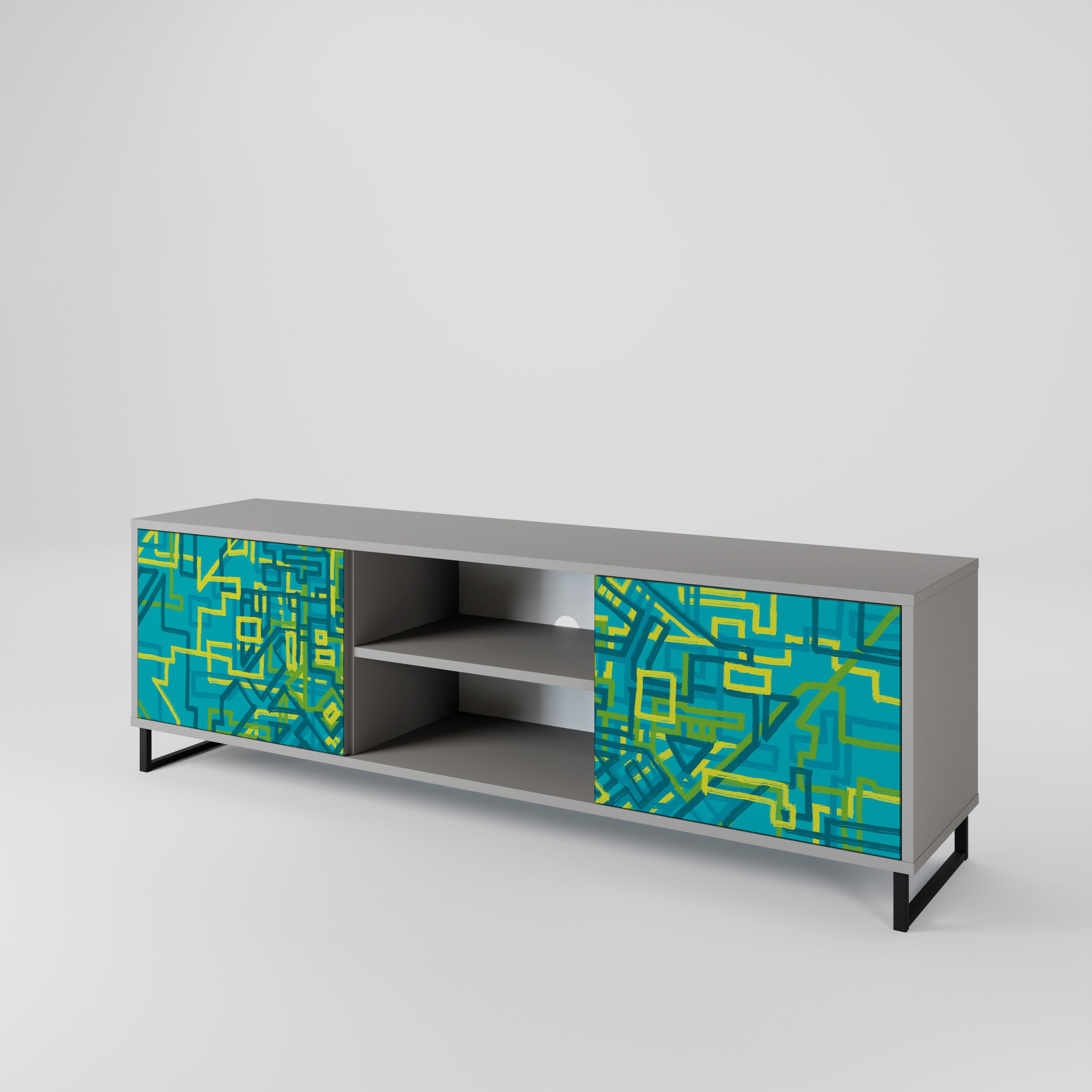 NOSTALGIC MEMORIES 2-Door TV Cabinet