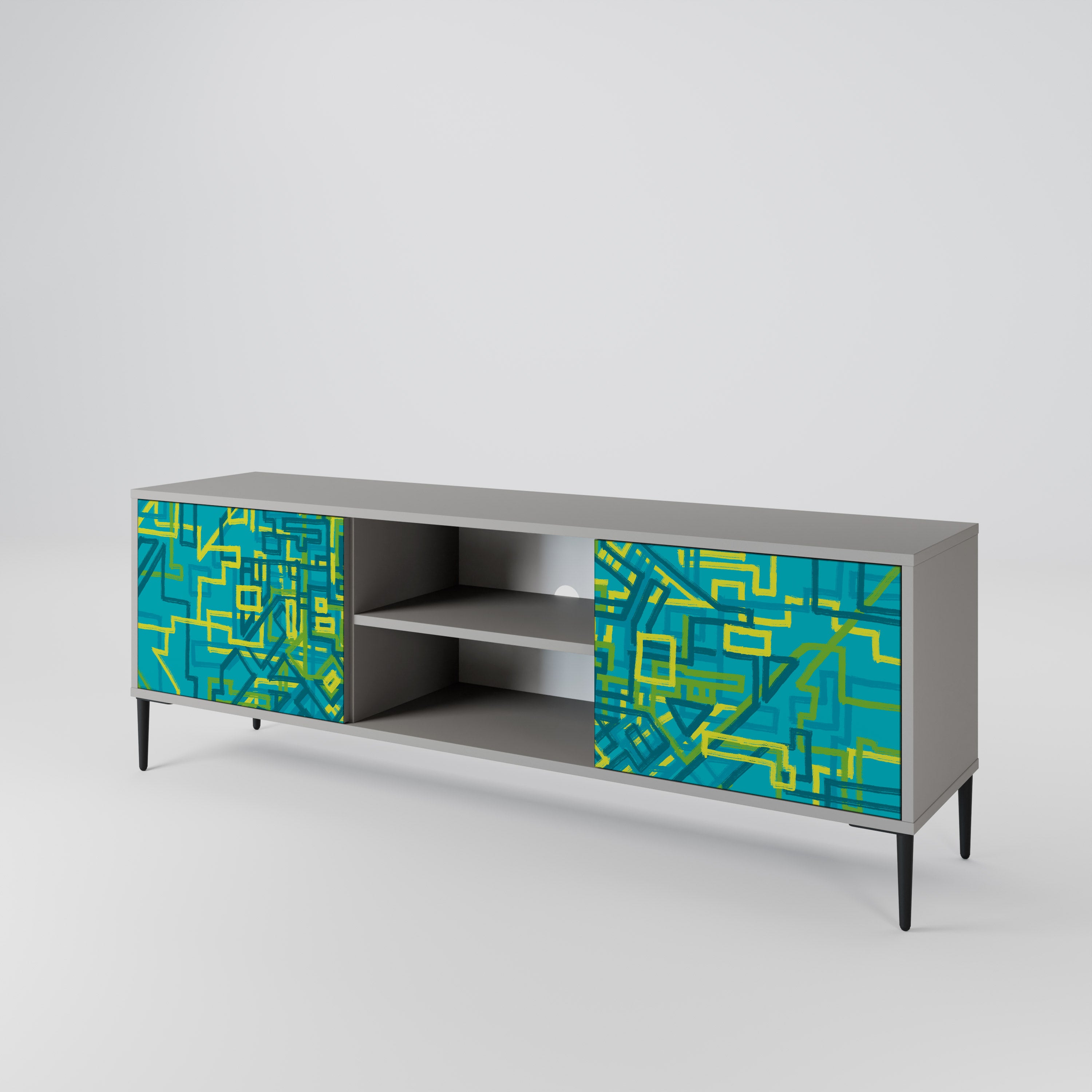 NOSTALGIC MEMORIES 2-Door TV Cabinet