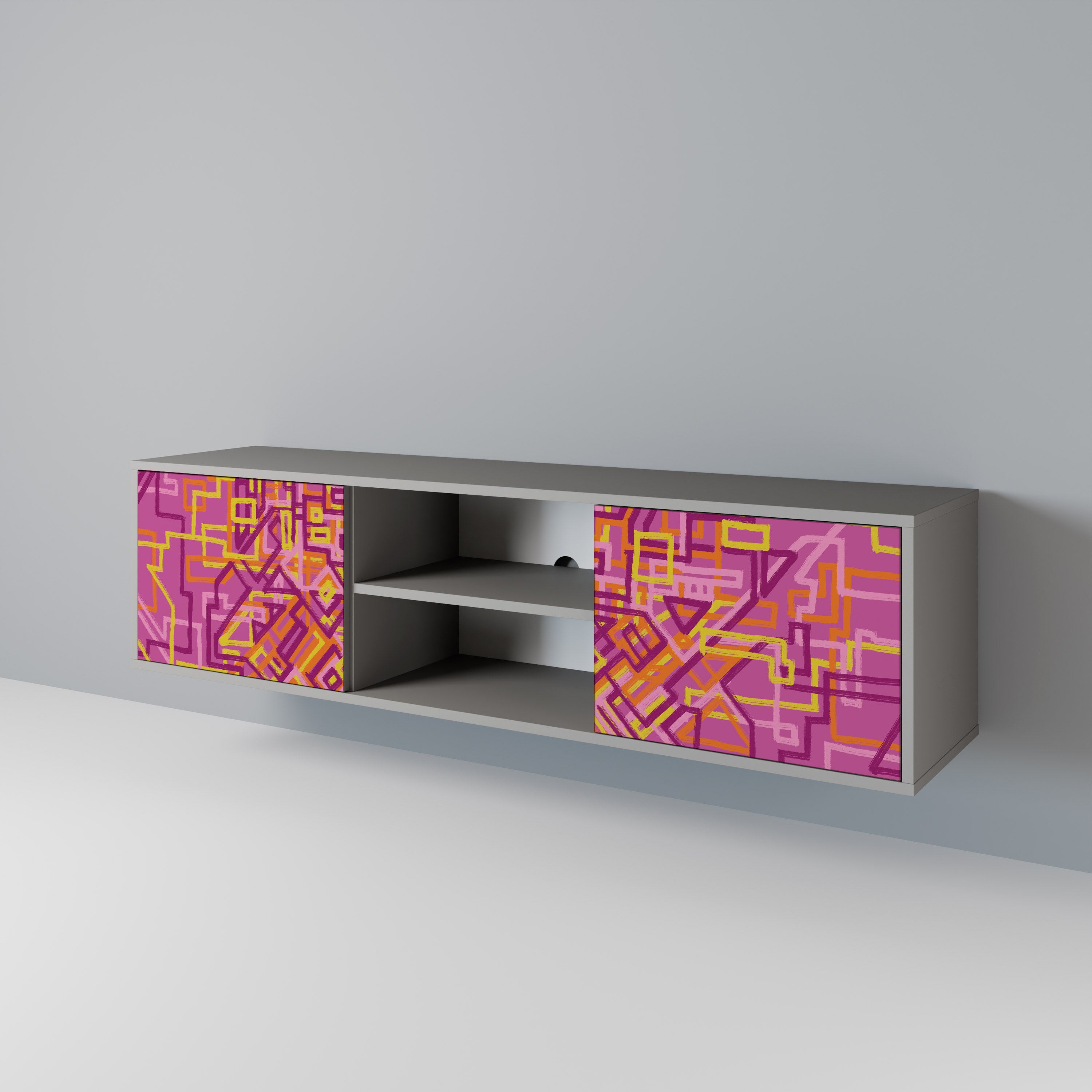 LOVELY MEMORIES 2-Door TV Cabinet