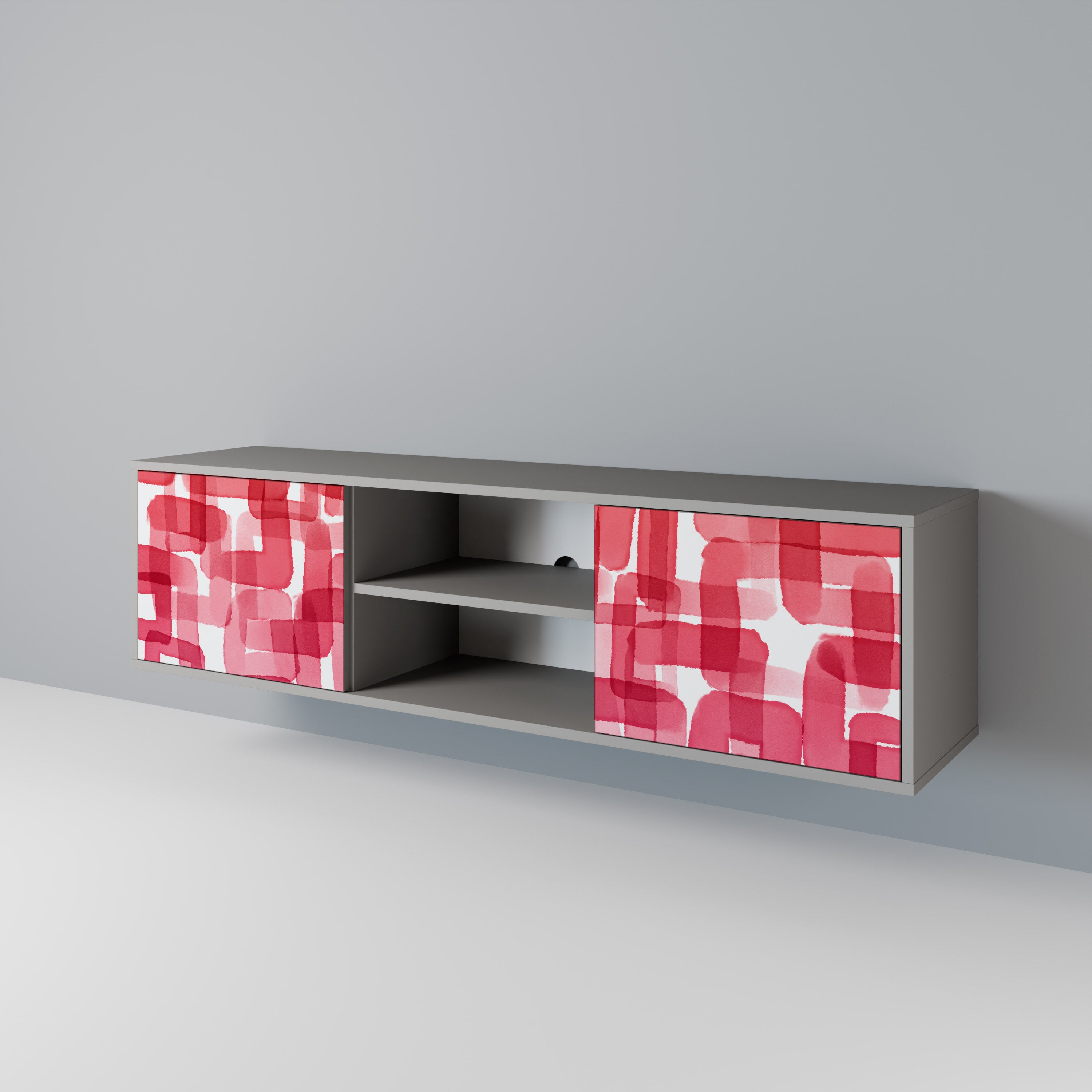 KALEIDOSCOPIC CUBISM 2-Door TV Cabinet