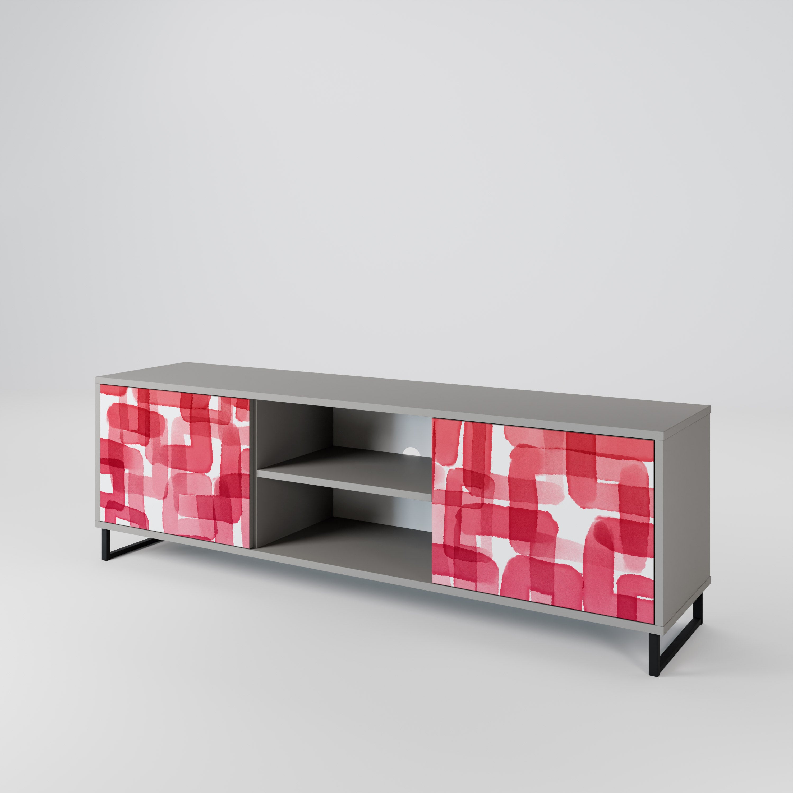 KALEIDOSCOPIC CUBISM 2-Door TV Cabinet