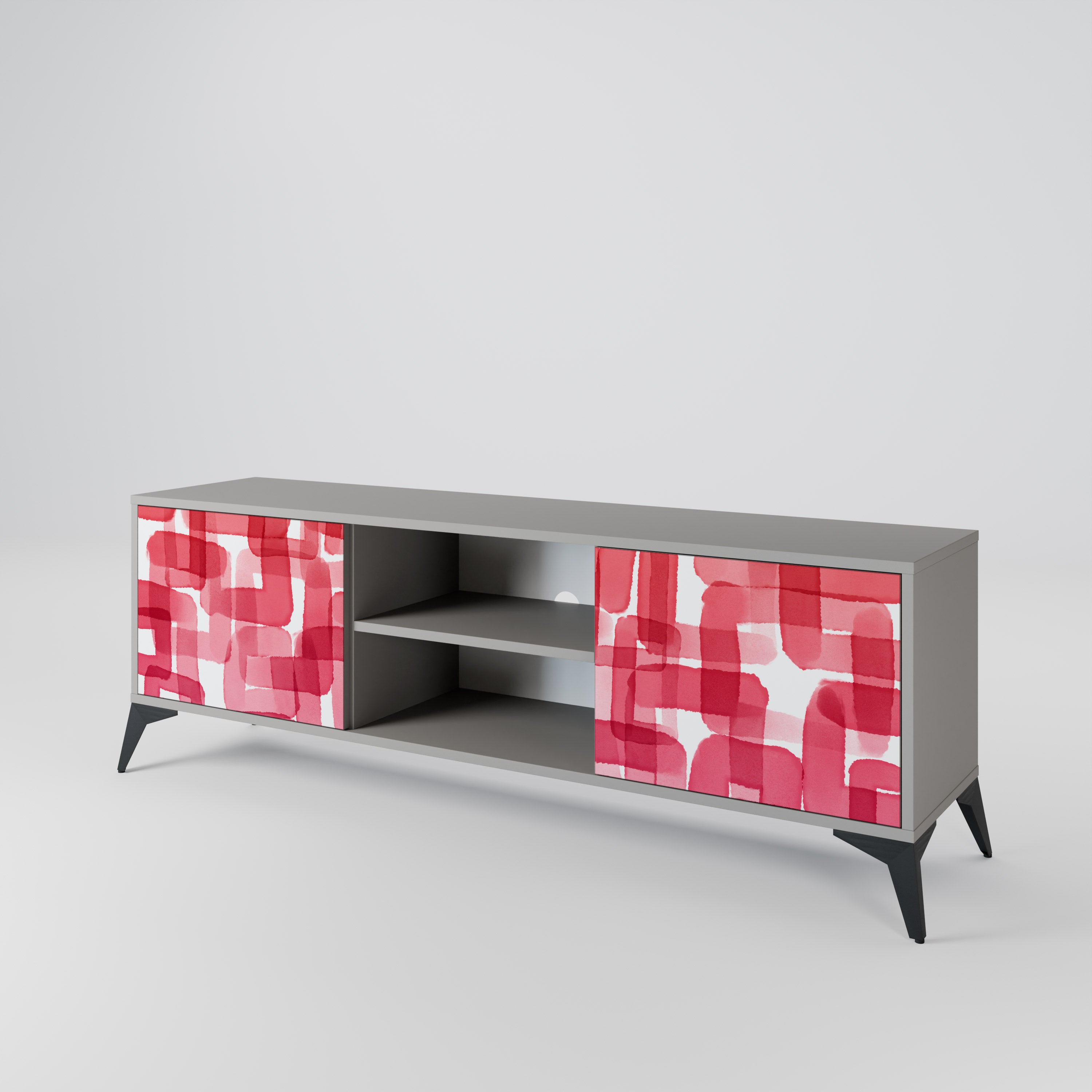 KALEIDOSCOPIC CUBISM 2-Door TV Cabinet