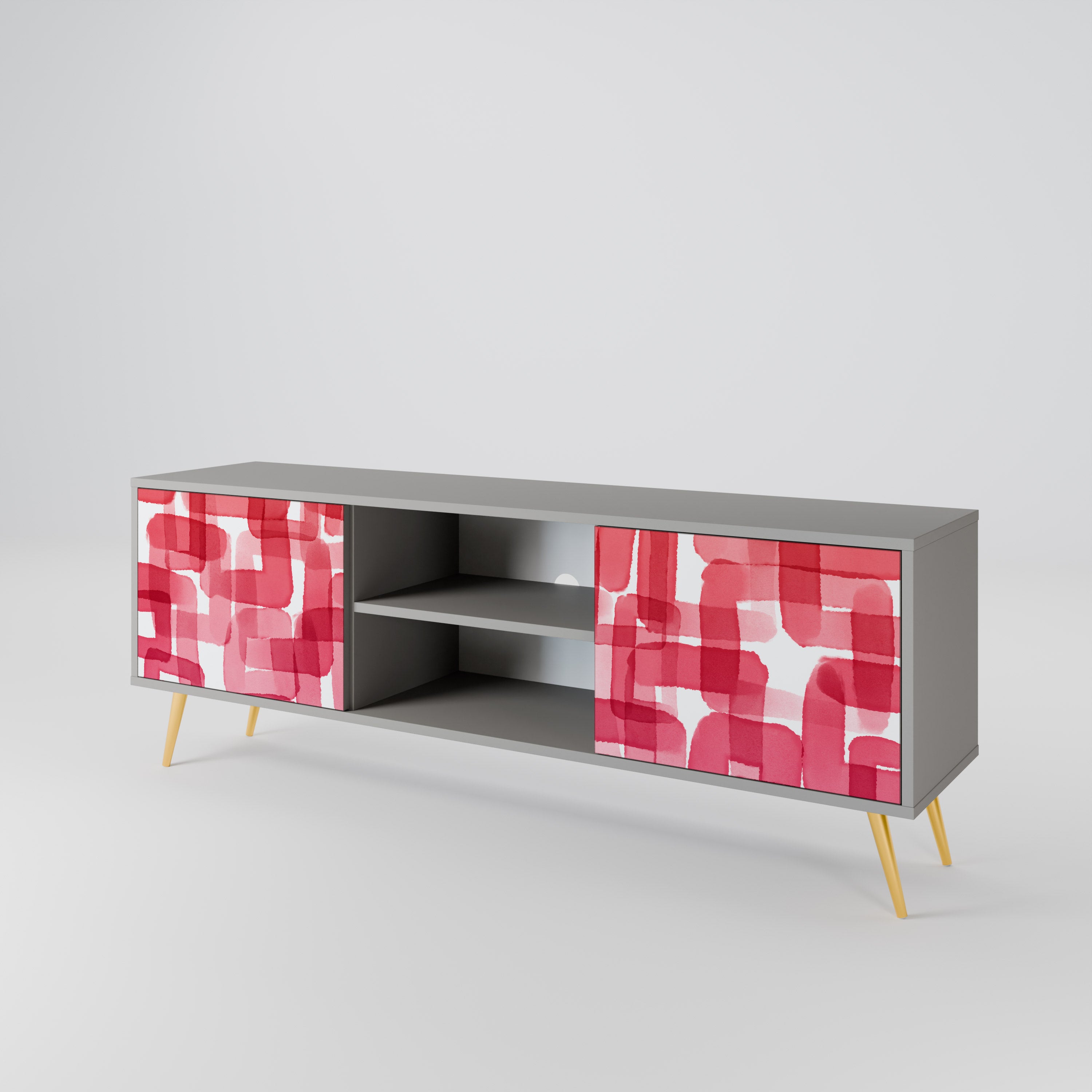 KALEIDOSCOPIC CUBISM 2-Door TV Cabinet