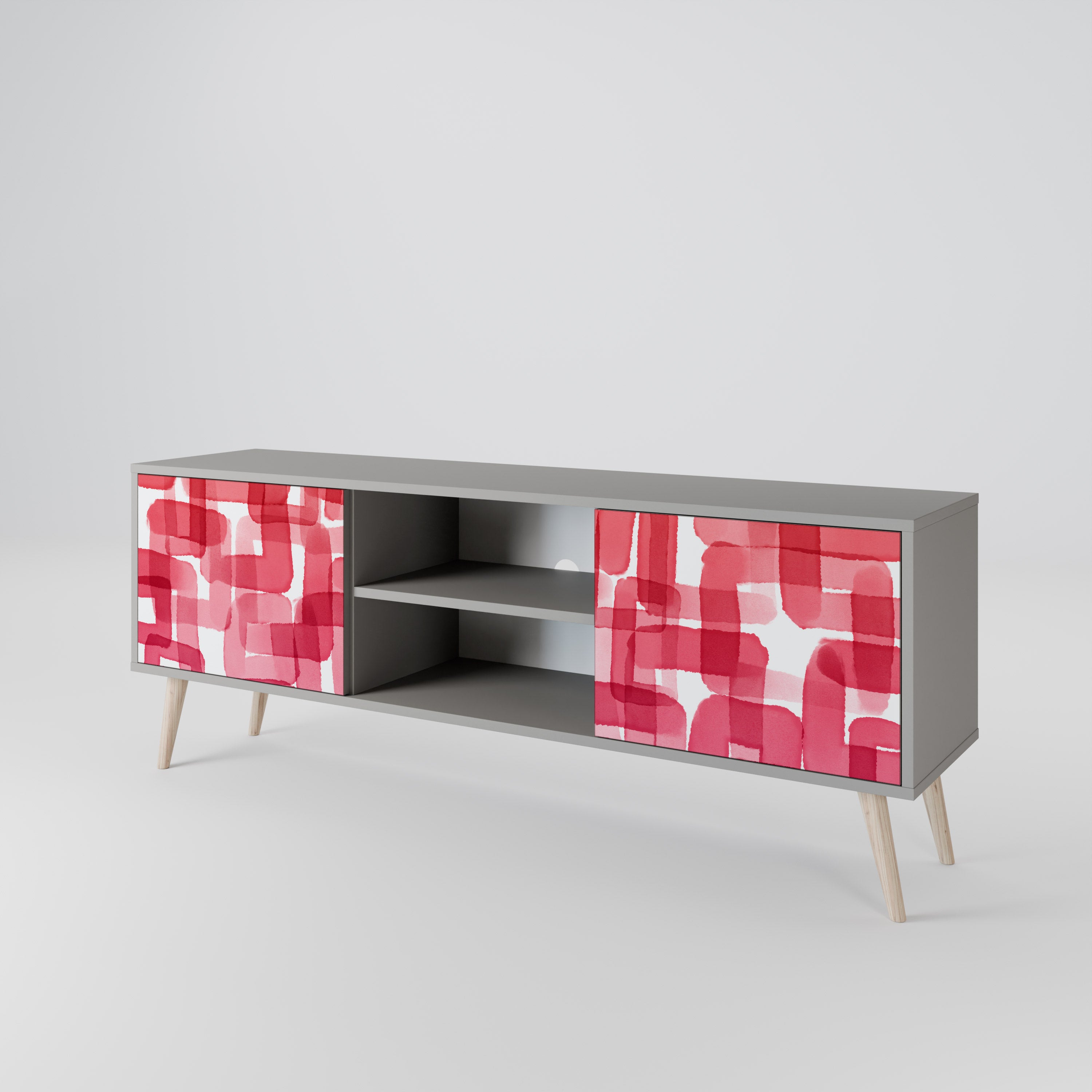 KALEIDOSCOPIC CUBISM 2-Door TV Cabinet