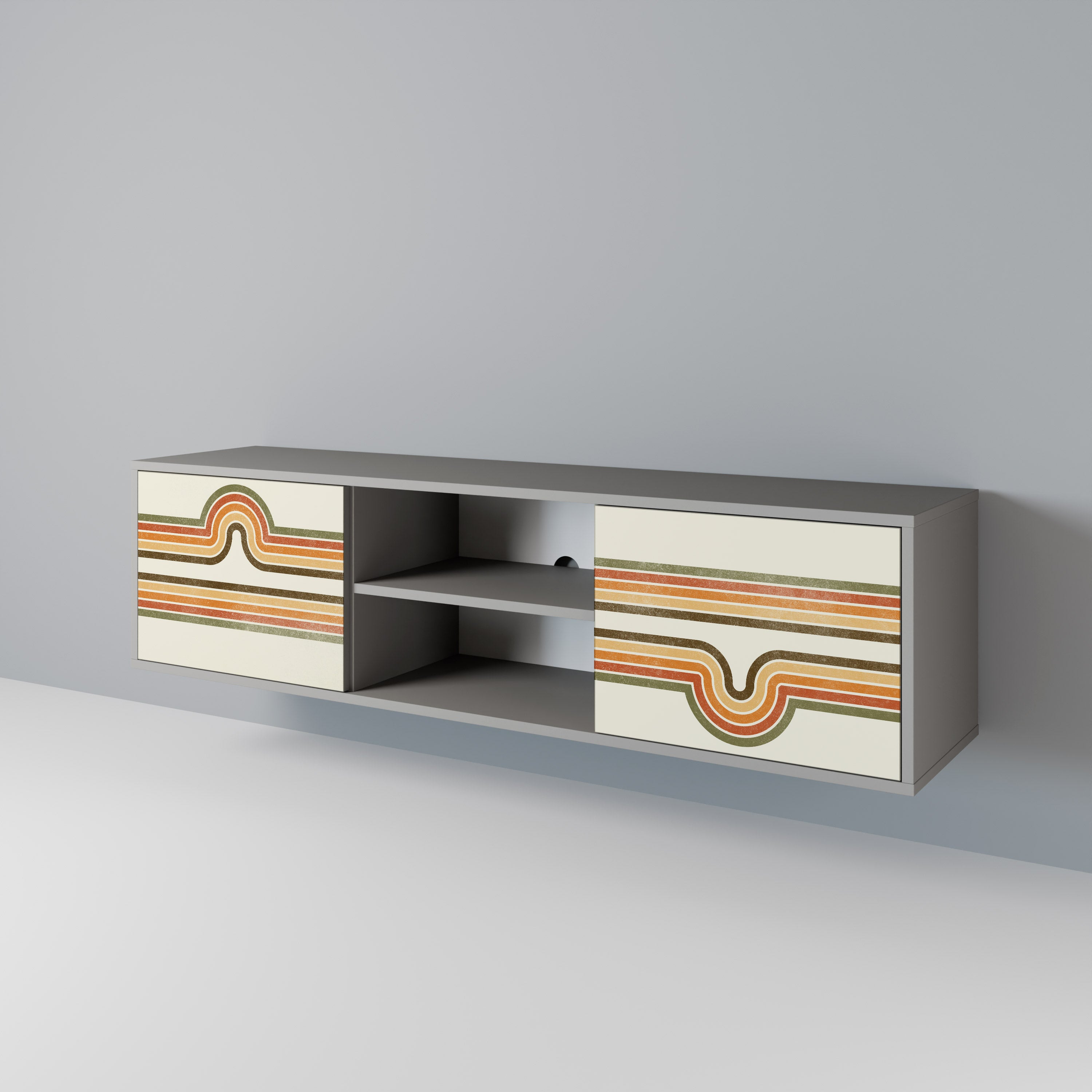 EXCEPTIONAL STREAM 2-Door TV Cabinet