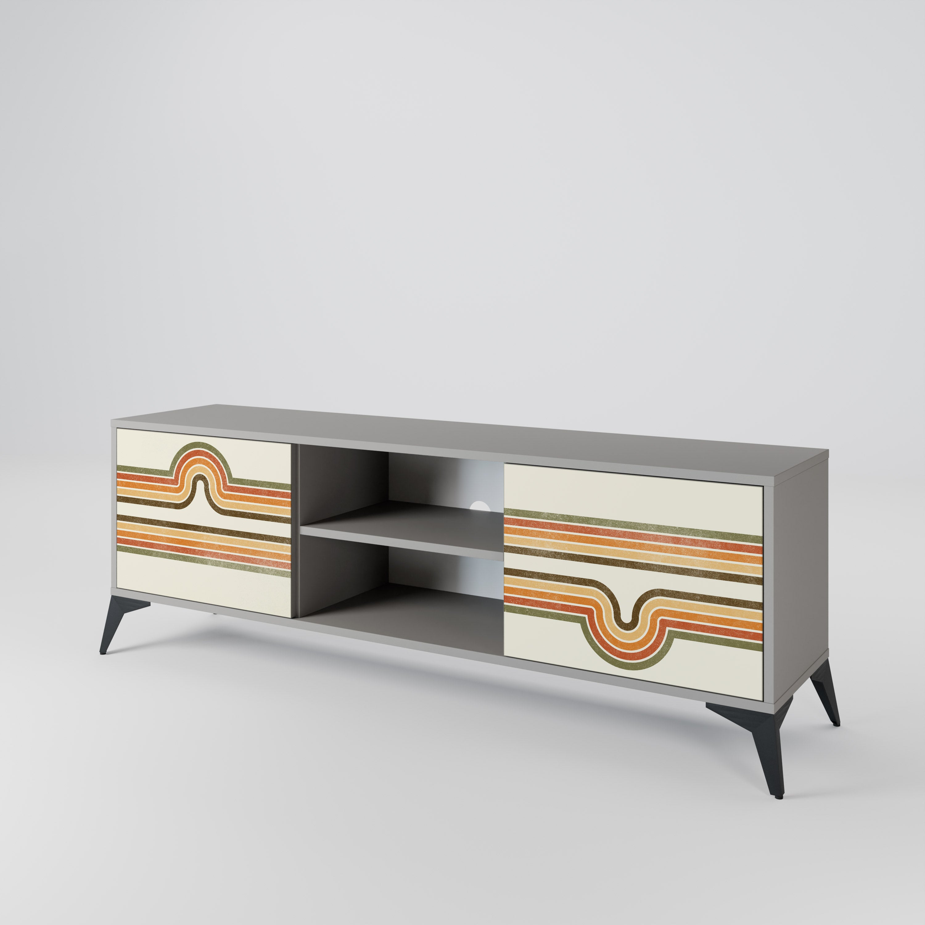 EXCEPTIONAL STREAM 2-Door TV Cabinet