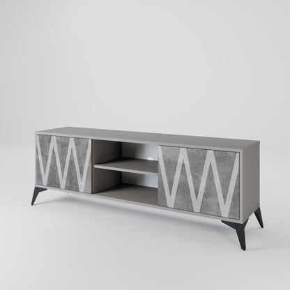 SOLID ZIG ZAG Dvoudveřový TV stolek