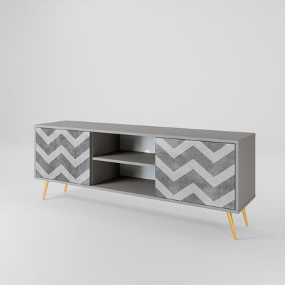 TOUGH ZIG ZAG Dvoudveřový TV stolek
