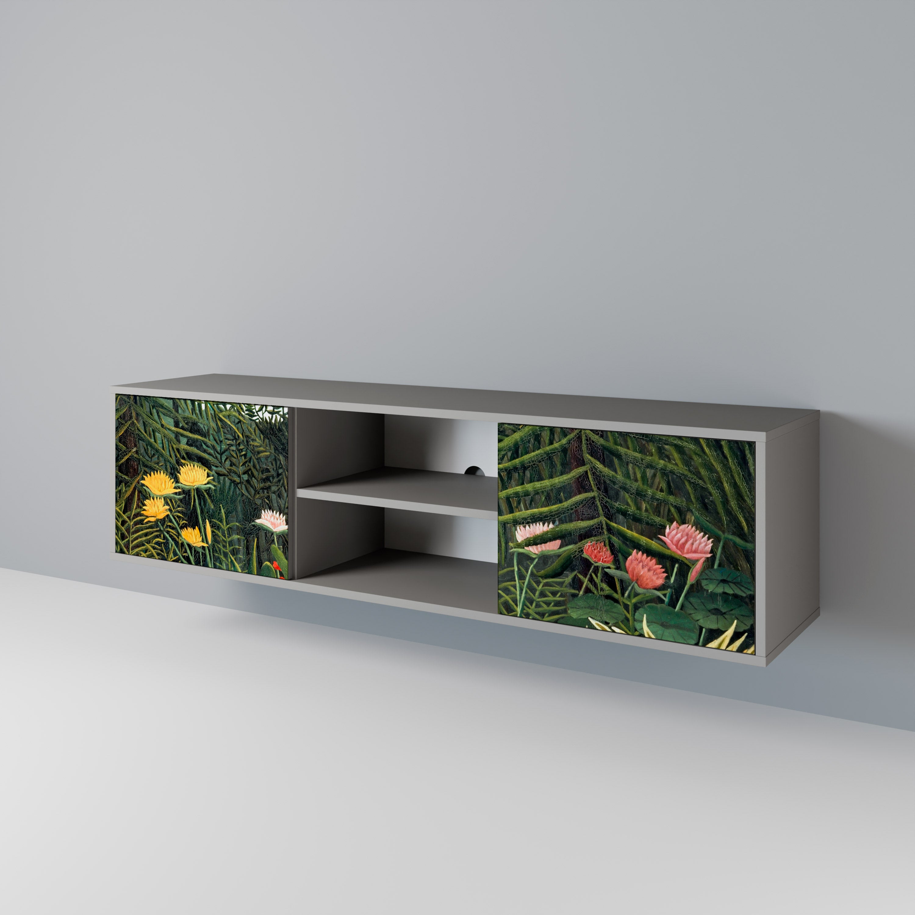 VIRGIN FOREST WITH SUNSET 2-Door TV Cabinet