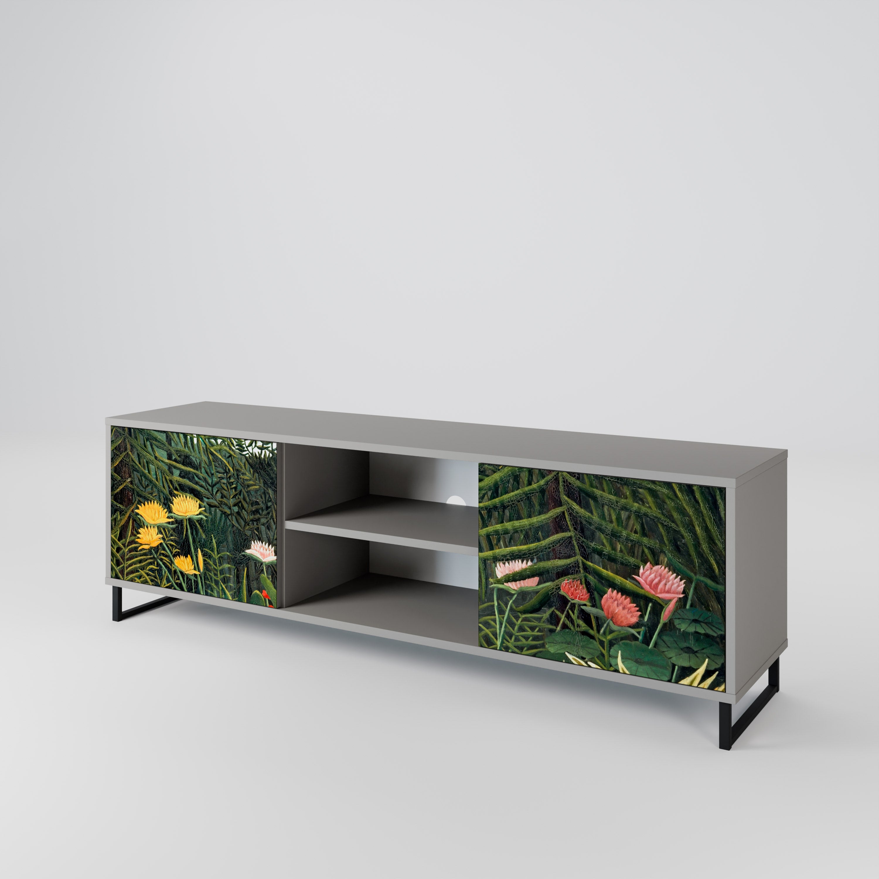 VIRGIN FOREST WITH SUNSET 2-Door TV Cabinet