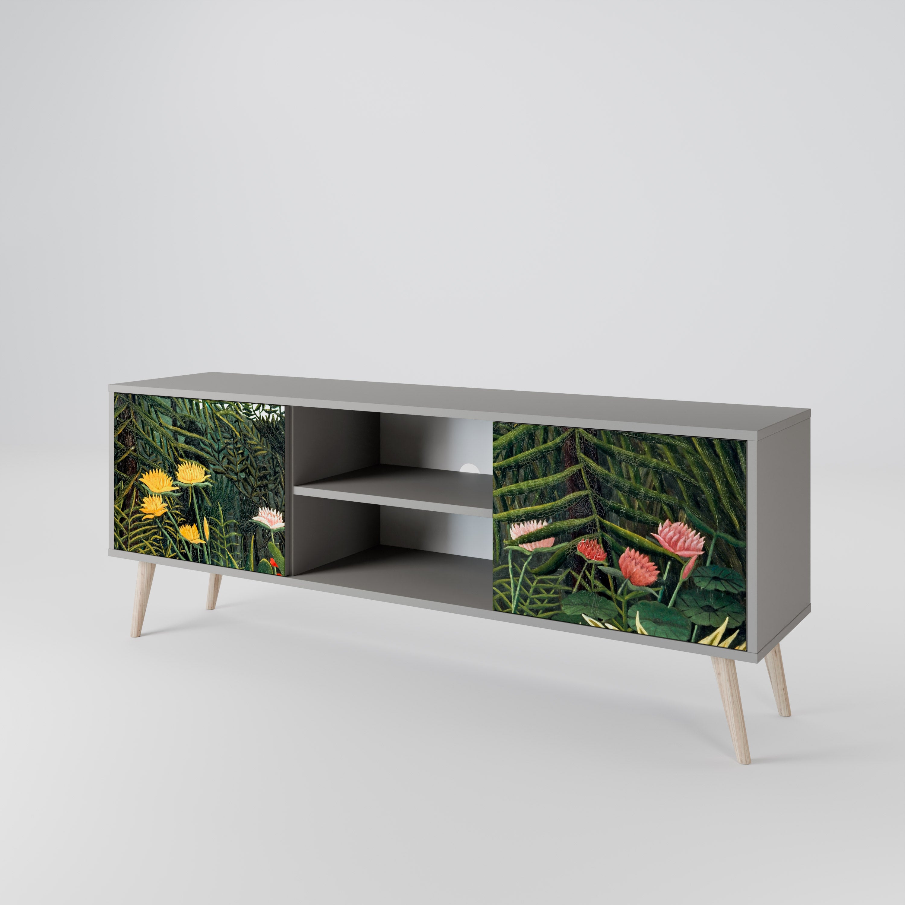 VIRGIN FOREST WITH SUNSET 2-Door TV Cabinet