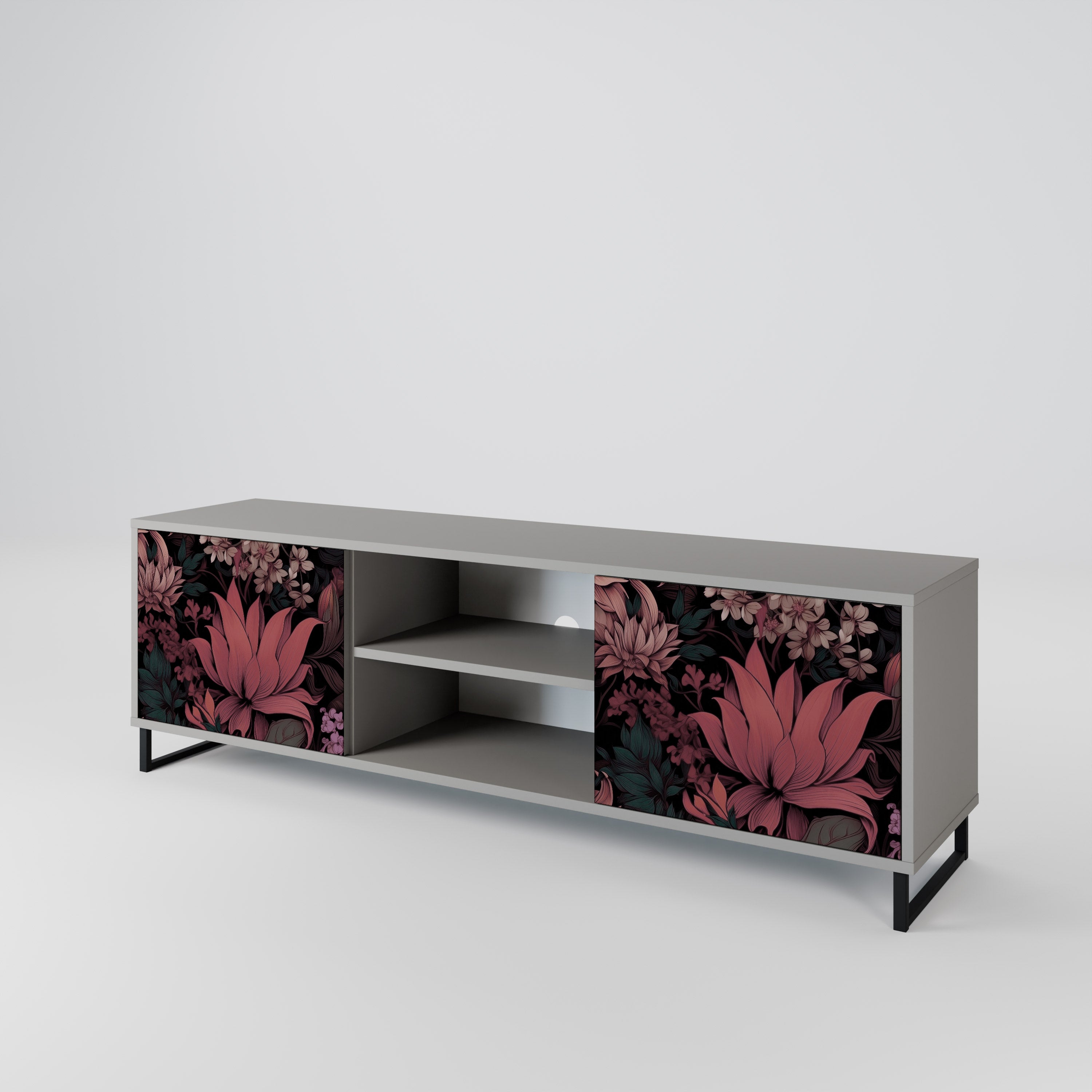 FLORAL WHISPER 2-Door TV Cabinet
