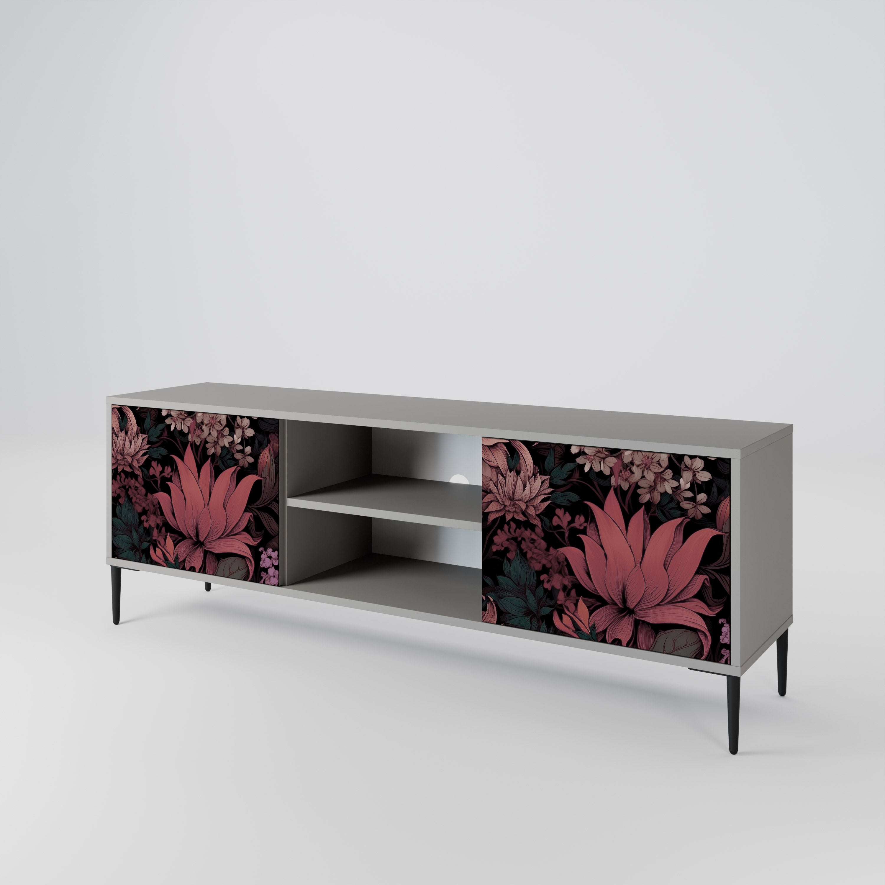 FLORAL WHISPER 2-Door TV Cabinet