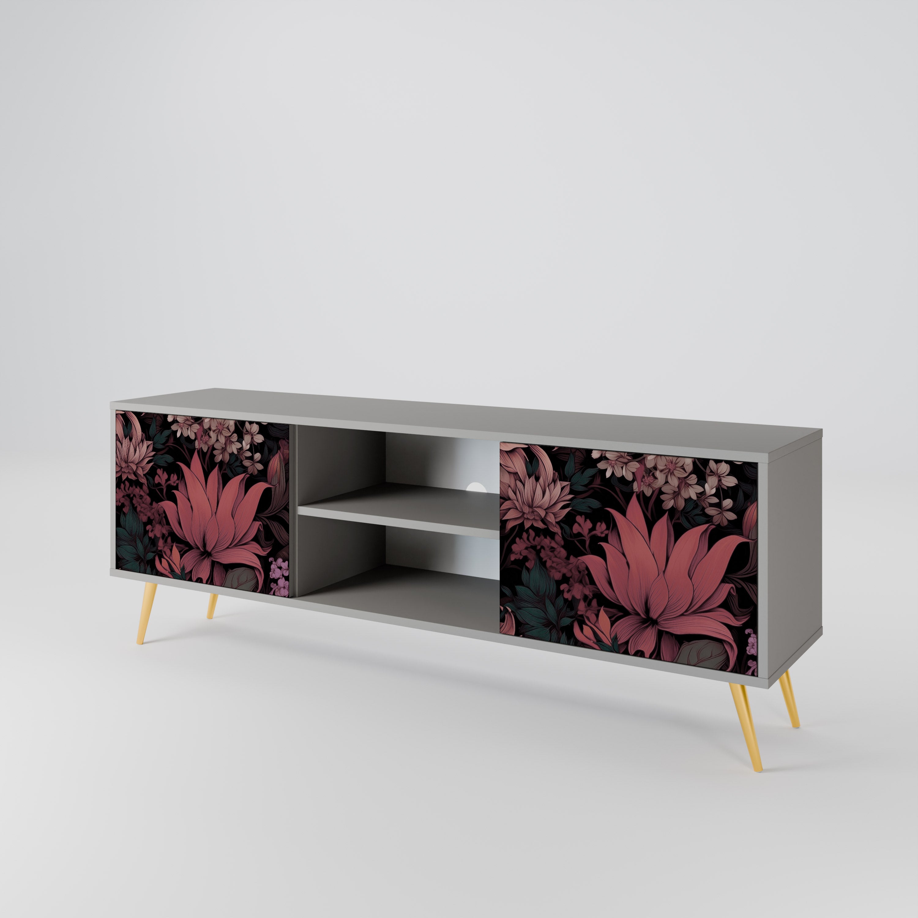 FLORAL WHISPER 2-Door TV Cabinet