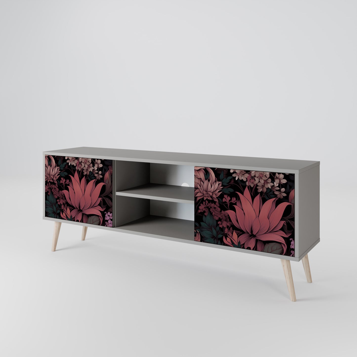 FLORAL WHISPER Dvoudveřový TV stolek