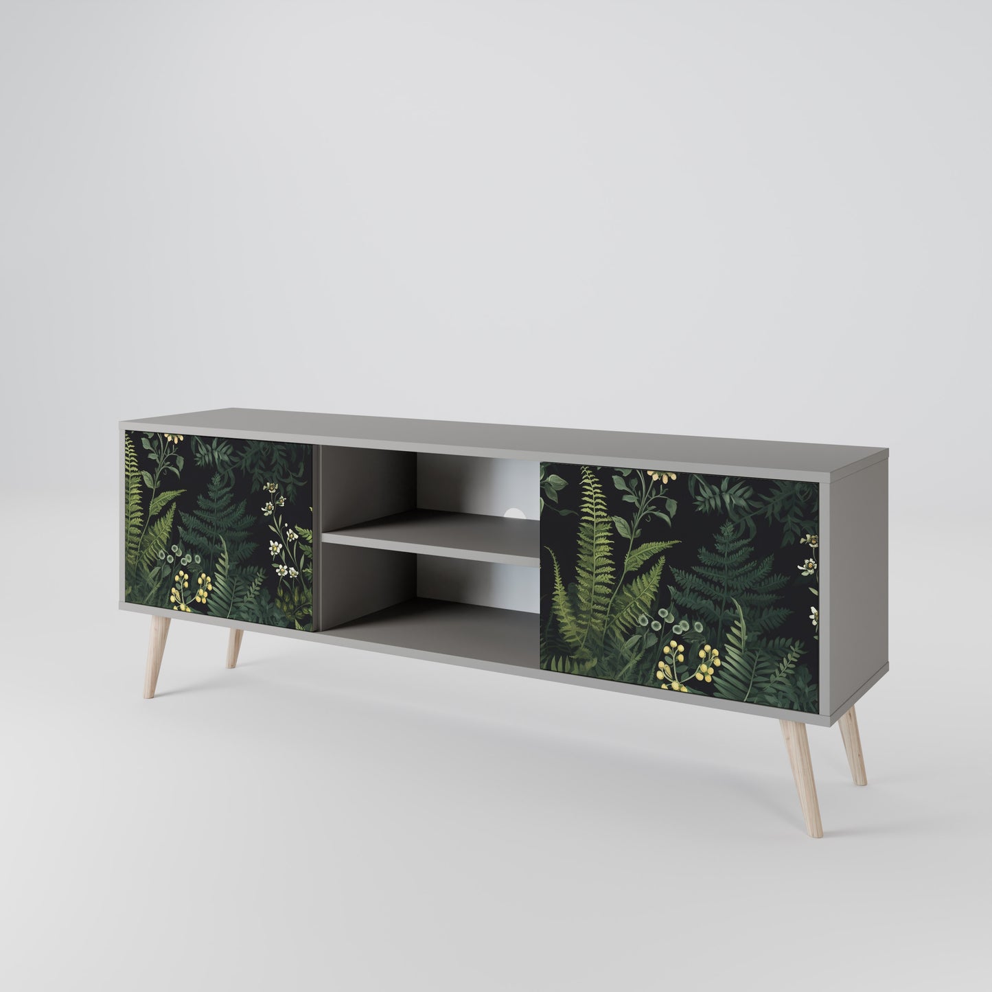 FERN FLOWERS Dvoudveřový TV stolek