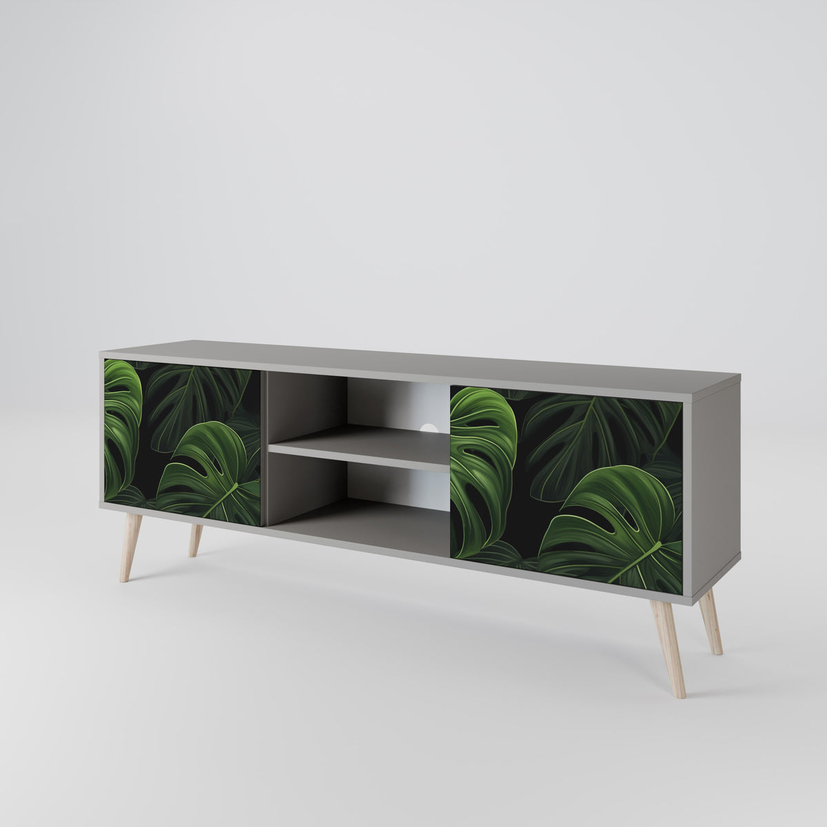 INFINITE MONSTERA Dvoudveřový TV stolek