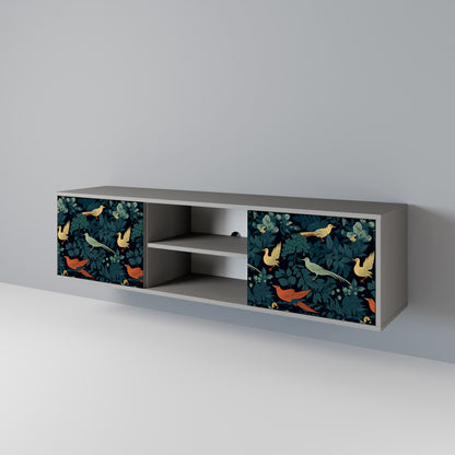 FOWL ORNAMENT Dvoudveřový TV stolek