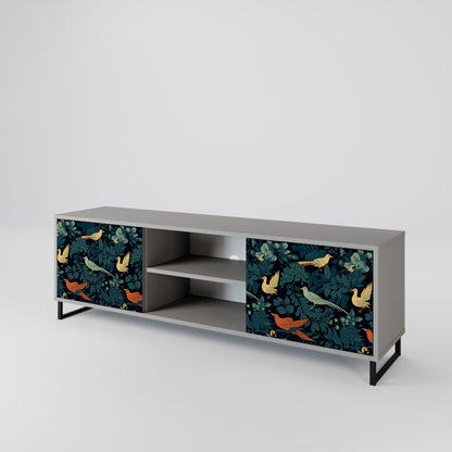 FOWL ORNAMENT Dvoudveřový TV stolek