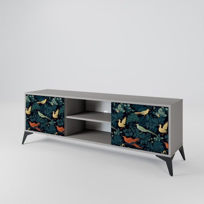 FOWL ORNAMENT Dvoudveřový TV stolek
