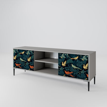 FOWL ORNAMENT Dvoudveřový TV stolek