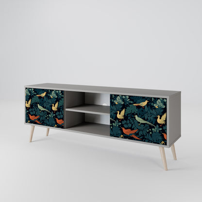 FOWL ORNAMENT Dvoudveřový TV stolek