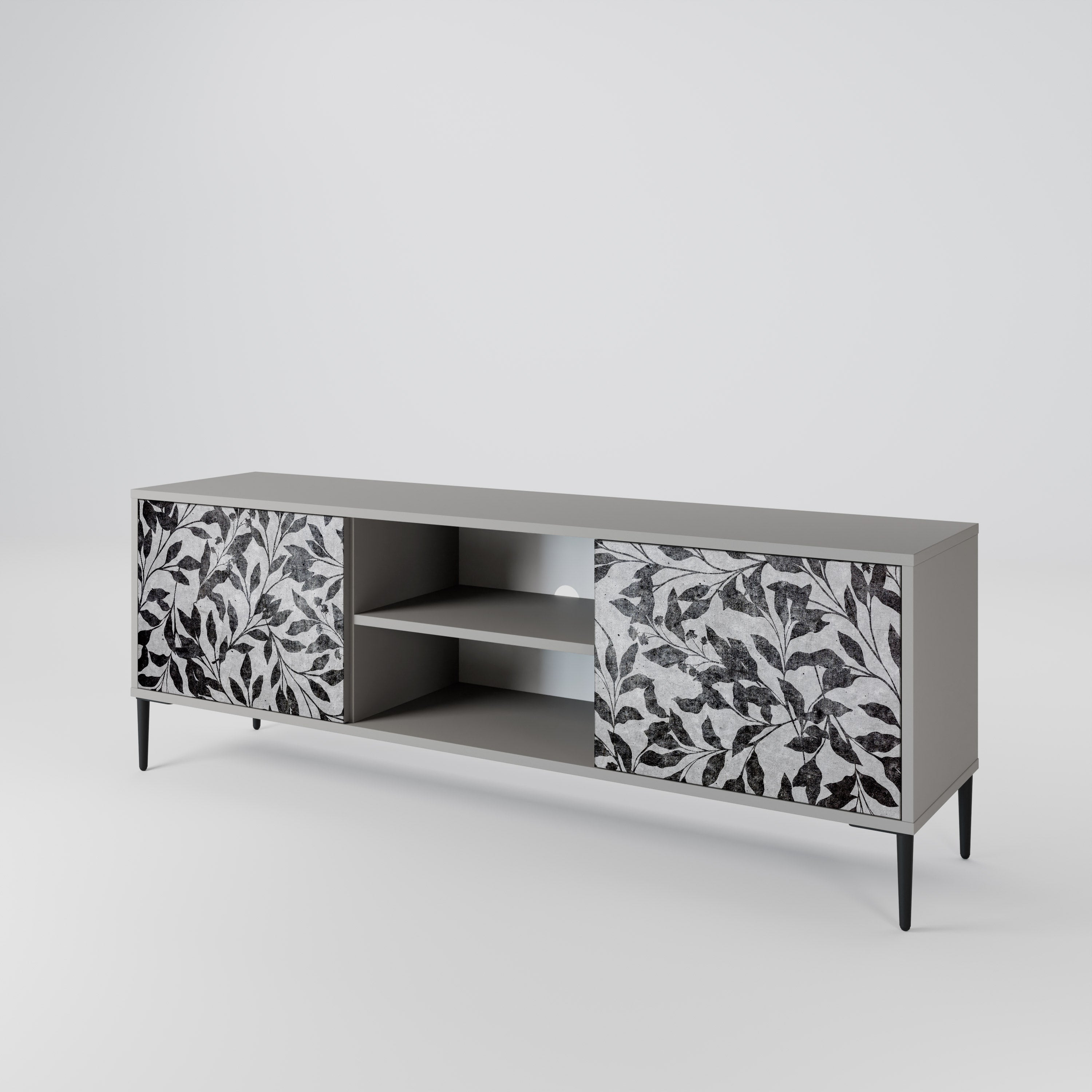 CHARCOAL SPROUT 2-Door TV Cabinet
