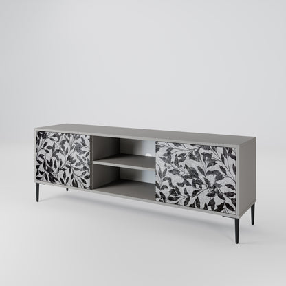 CHARCOAL SPROUT Dvoudveřový TV stolek