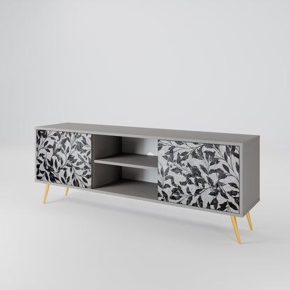 CHARCOAL SPROUT Dvoudveřový TV stolek