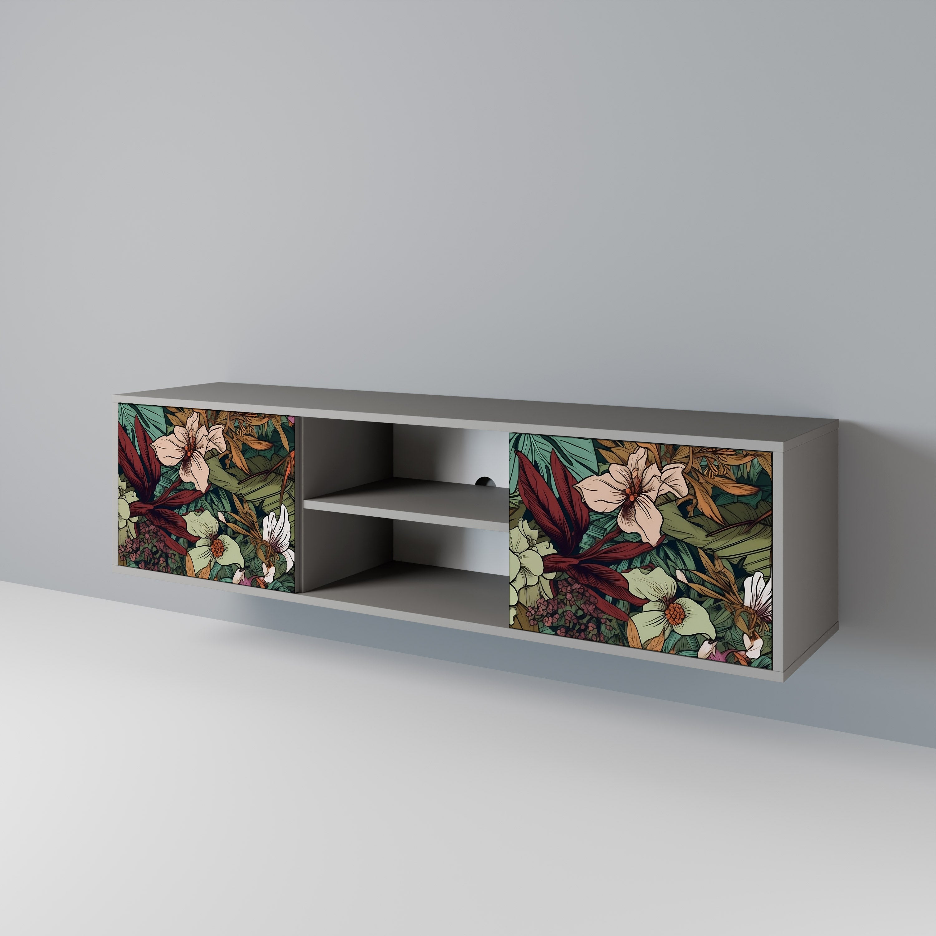 BOTANICAL EMERGENCE 2-Door TV Cabinet