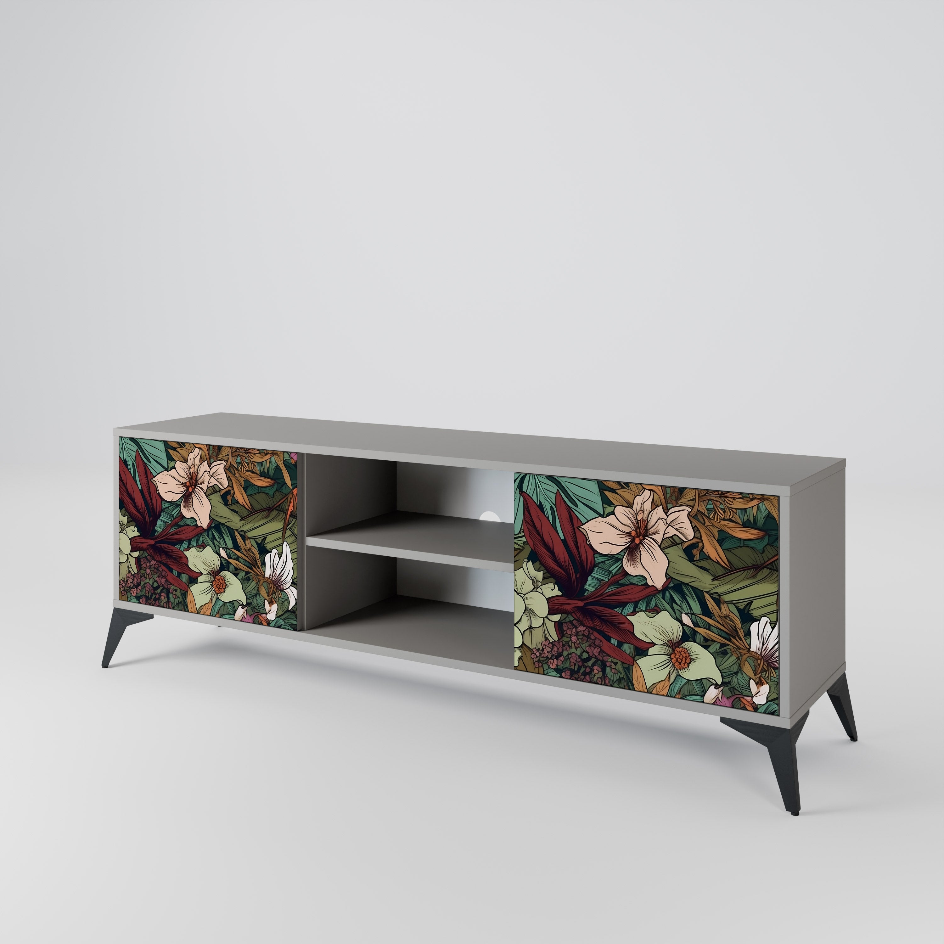 BOTANICAL EMERGENCE 2-Door TV Cabinet