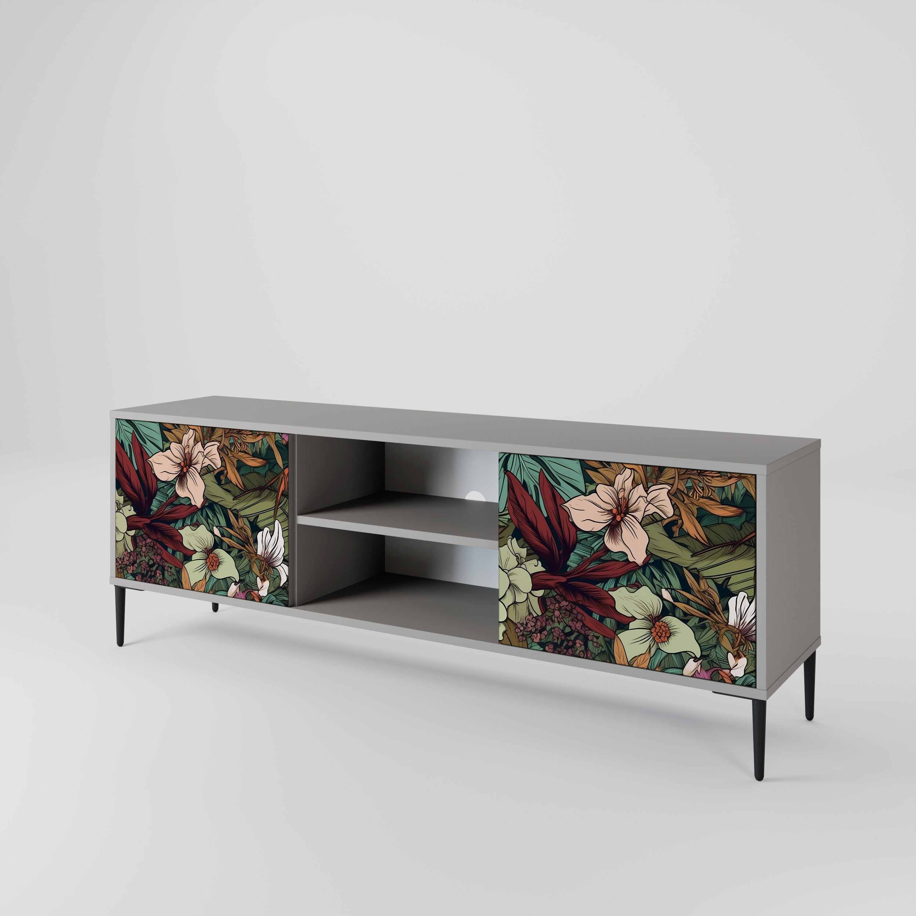 BOTANICAL EMERGENCE 2-Door TV Cabinet