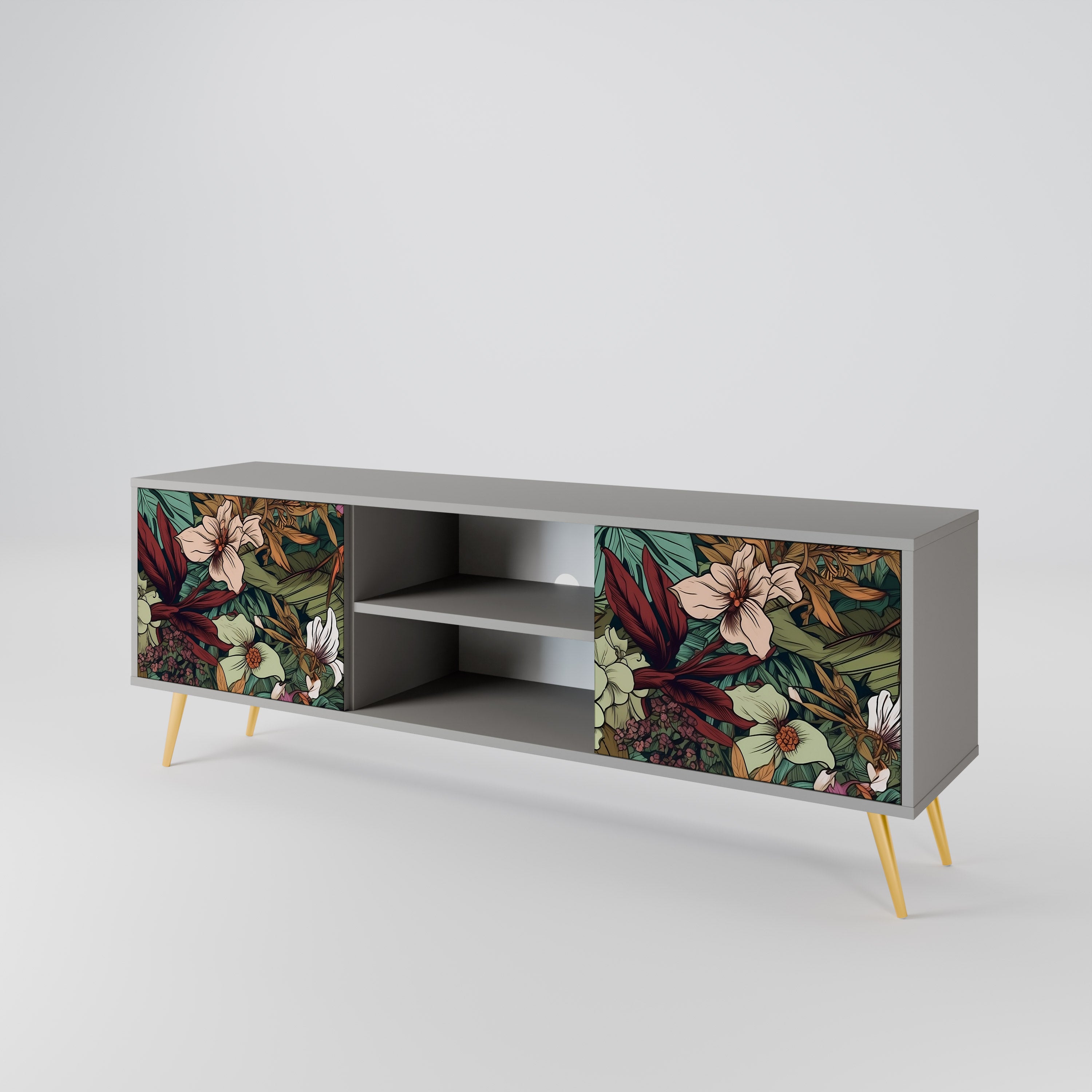 BOTANICAL EMERGENCE 2-Door TV Cabinet