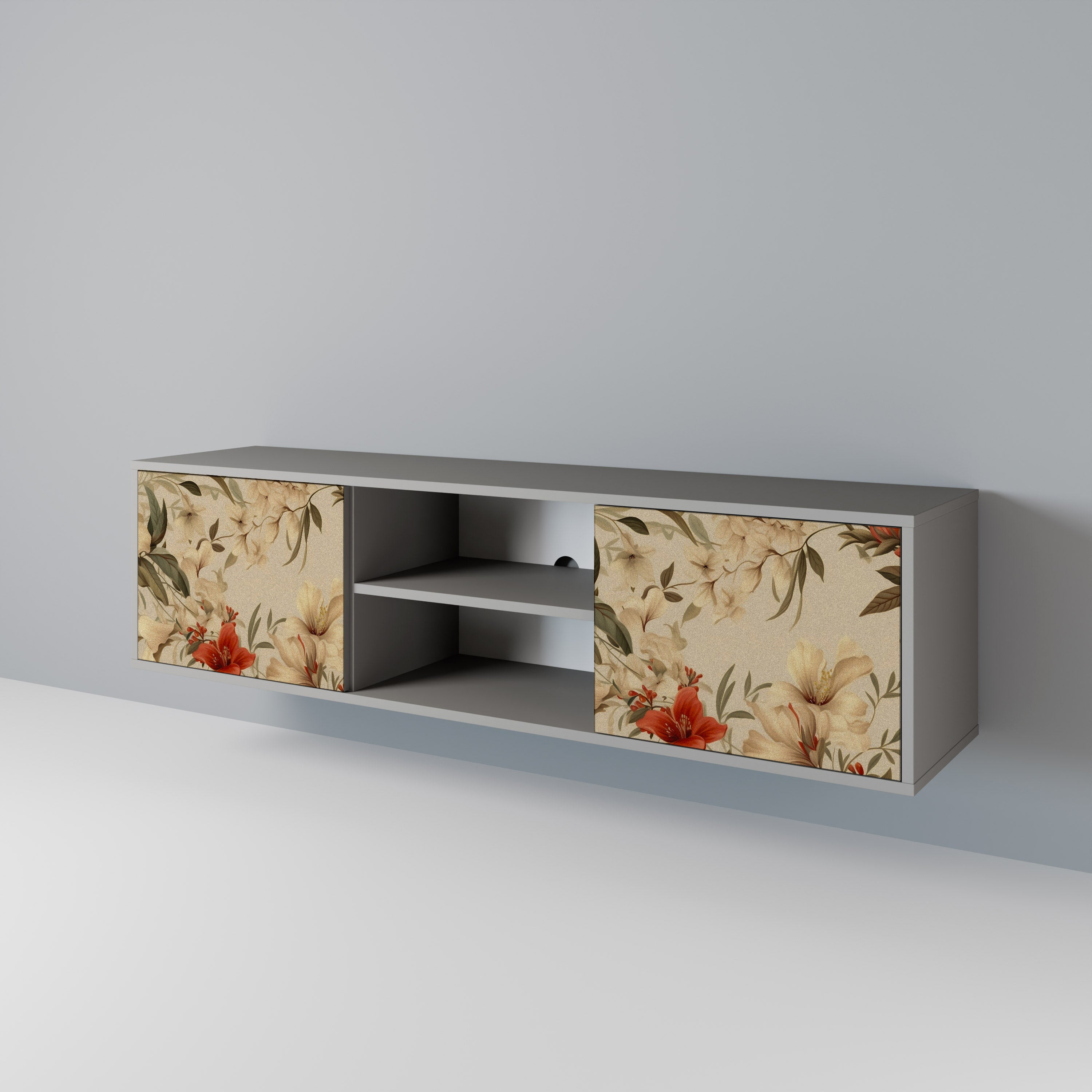 BLOOMING HARMONY 2-Door TV Cabinet