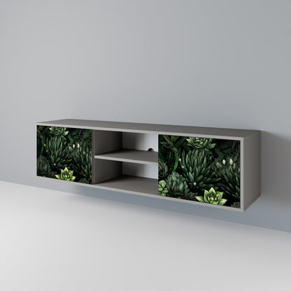 SUCCULENT JUNGLE Dvoudveřový TV stolek